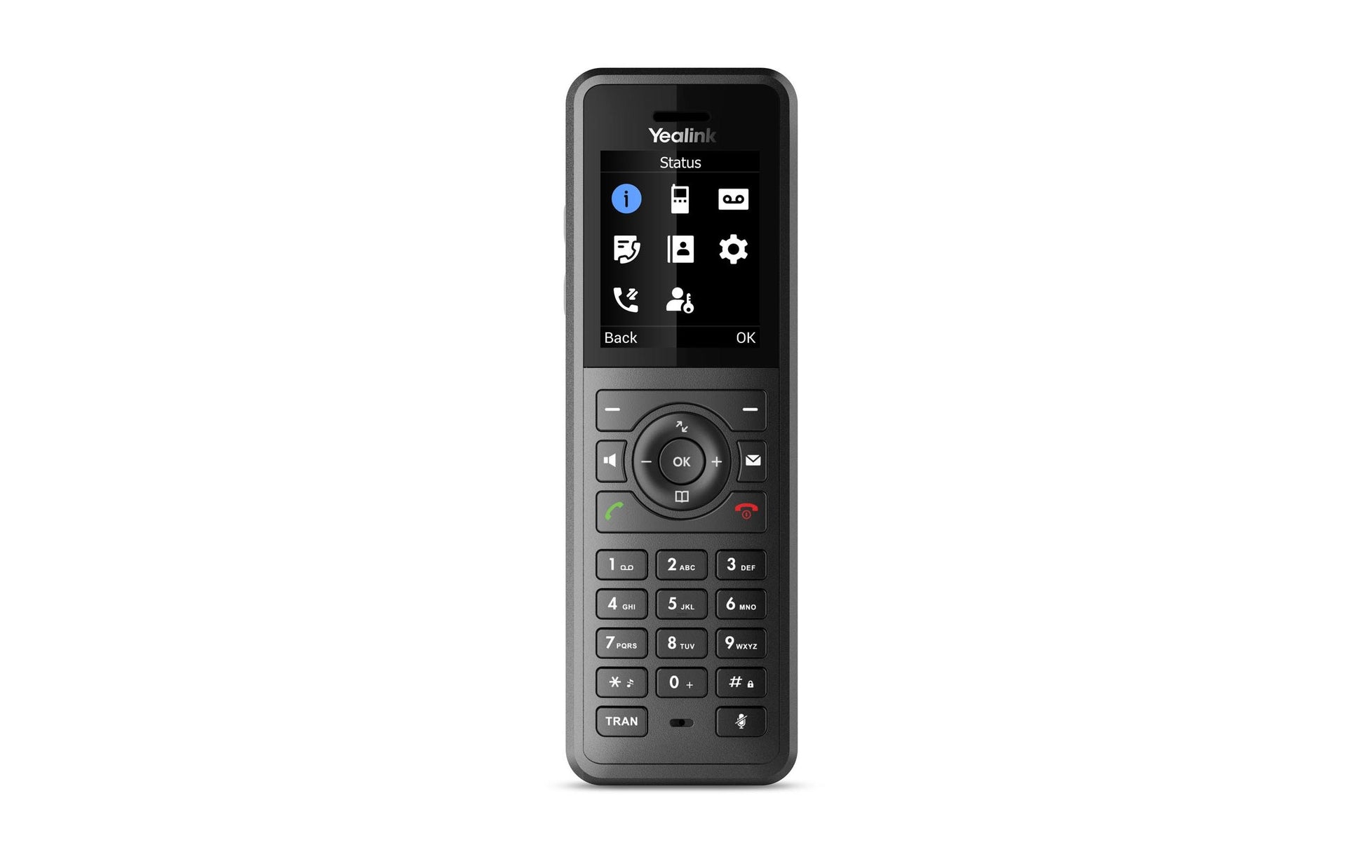 Yealink W57R – WLAN-Telefon (Handgerät), IP54, inkl. Basisstation, Hörer und Ladegerät, DECT