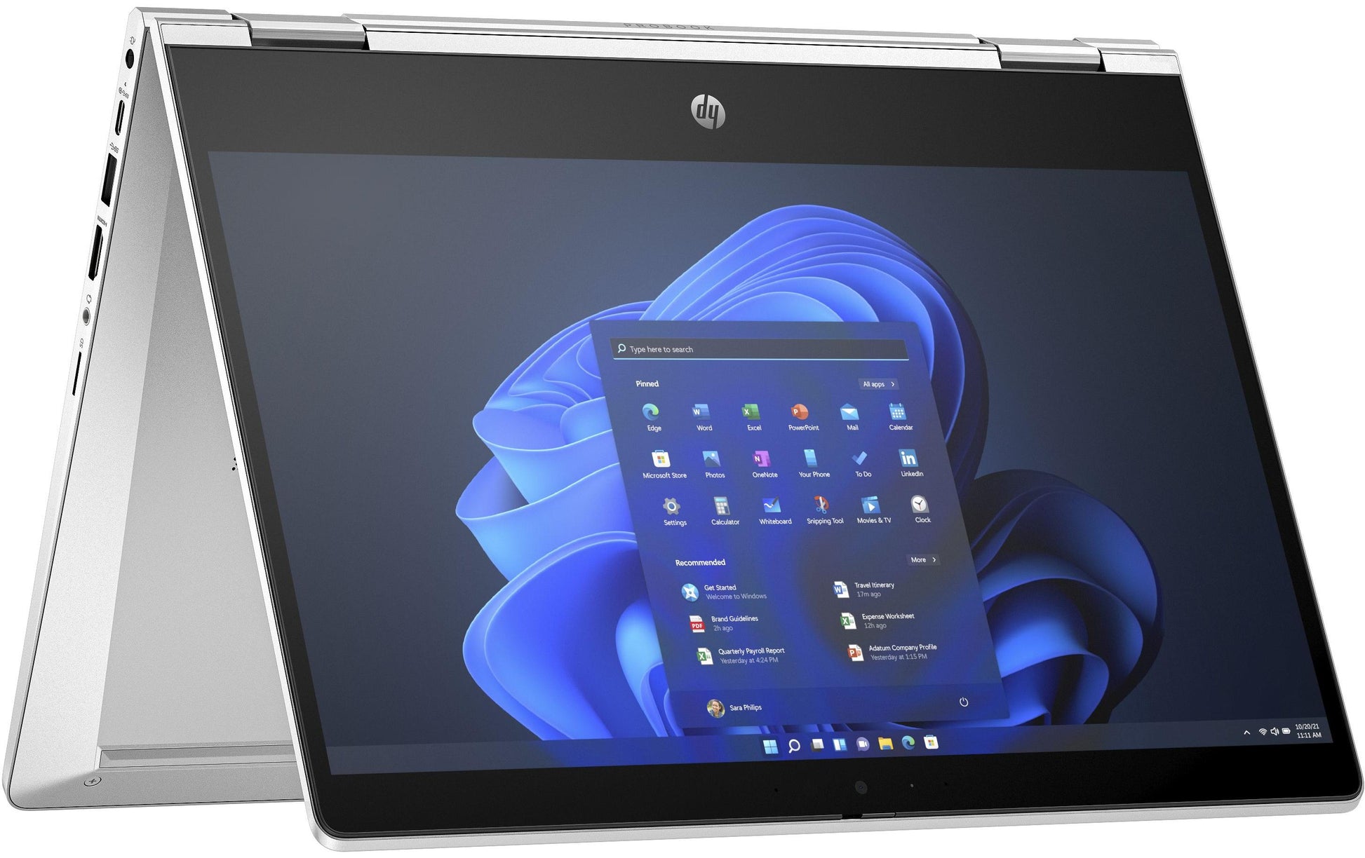HP Pro x360 435 G10 Convertible – Wi‑Fi, Bluetooth – Akku 42 Wh – 308,5 × 222,9 × 17,9 mm