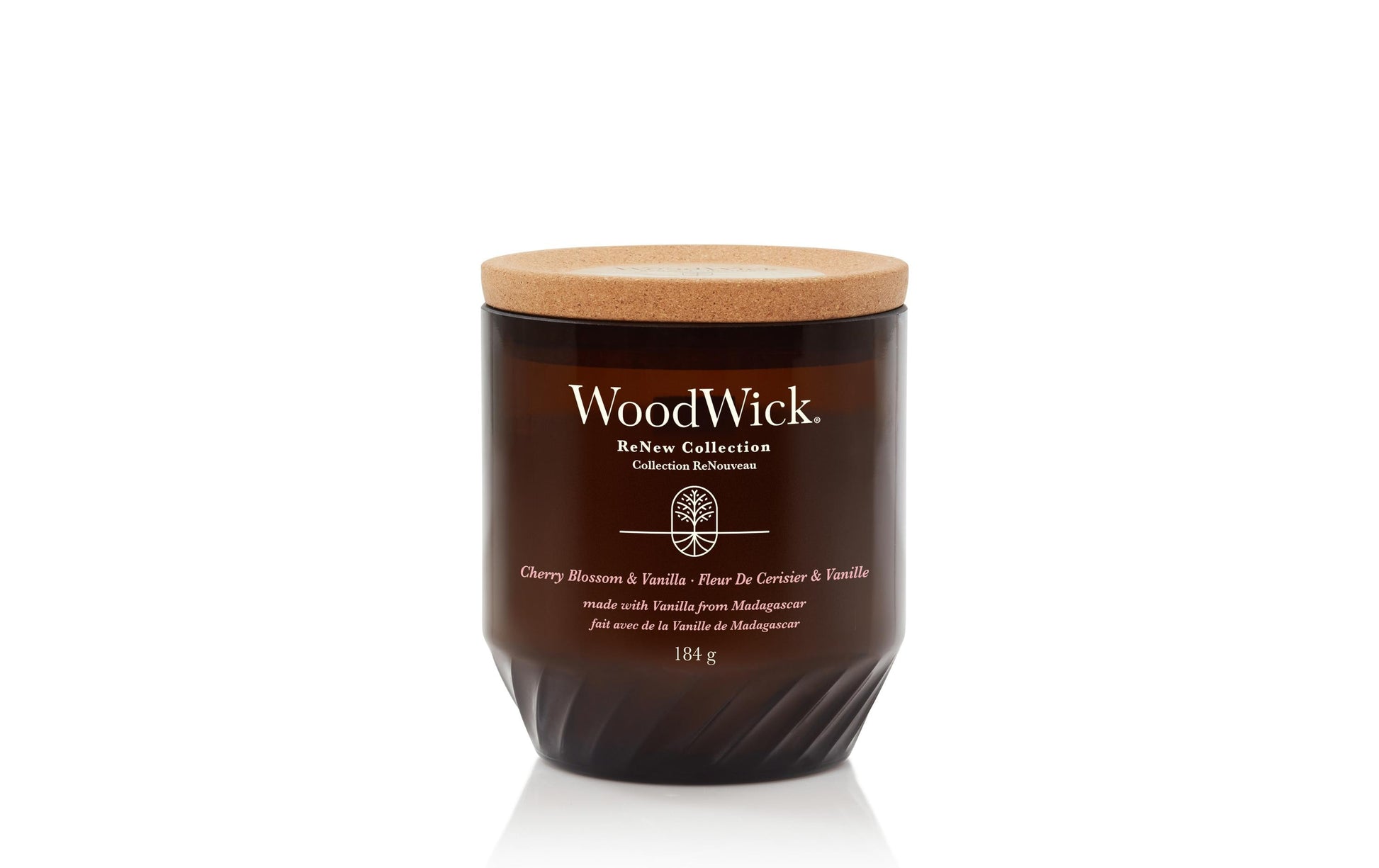 WoodWick Cherry Blossom & Vanilla – Duftkerze, Medium Jar