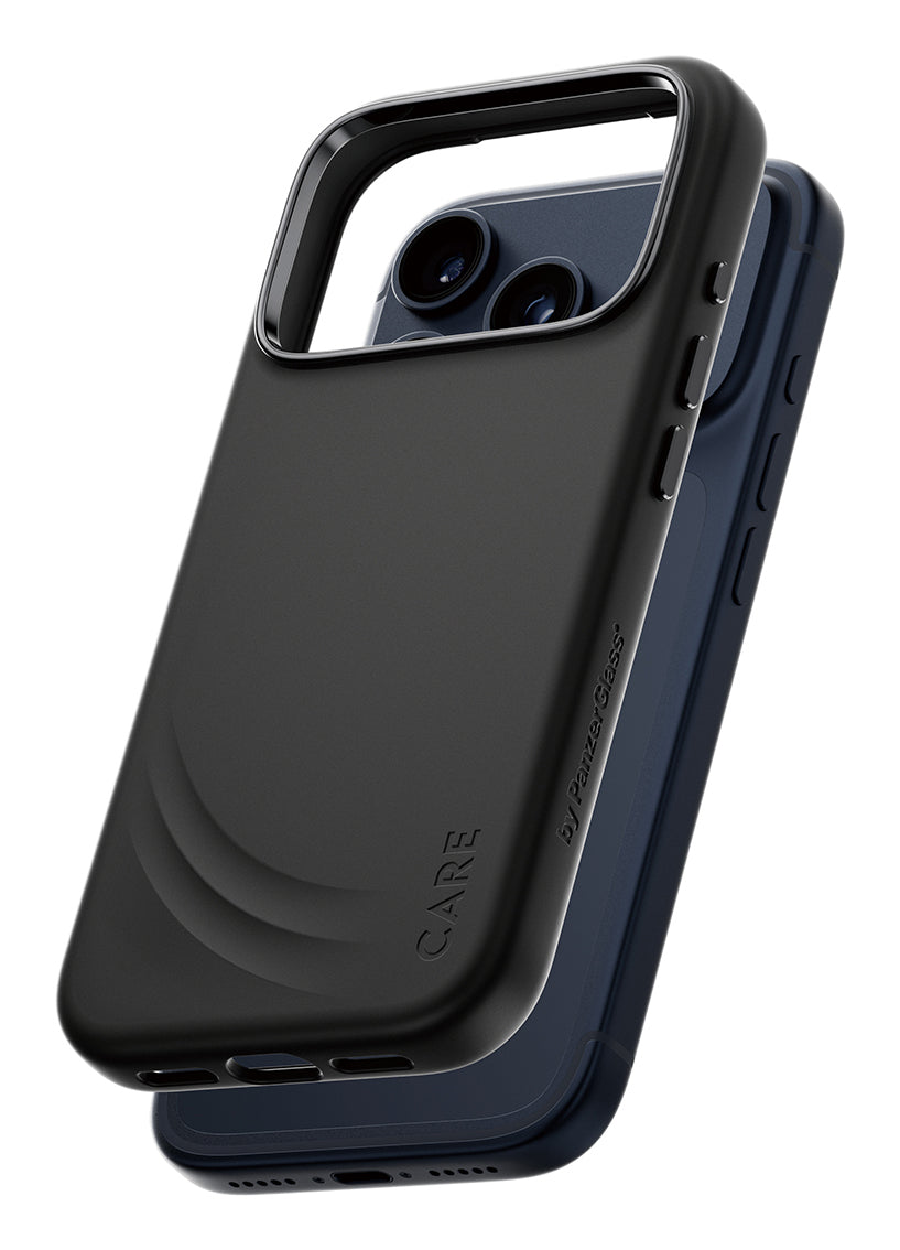 PanzerGlass Backcover – für Apple iPhone 17 Pro – schwarz – Silikon – MagSafe-kompatibel