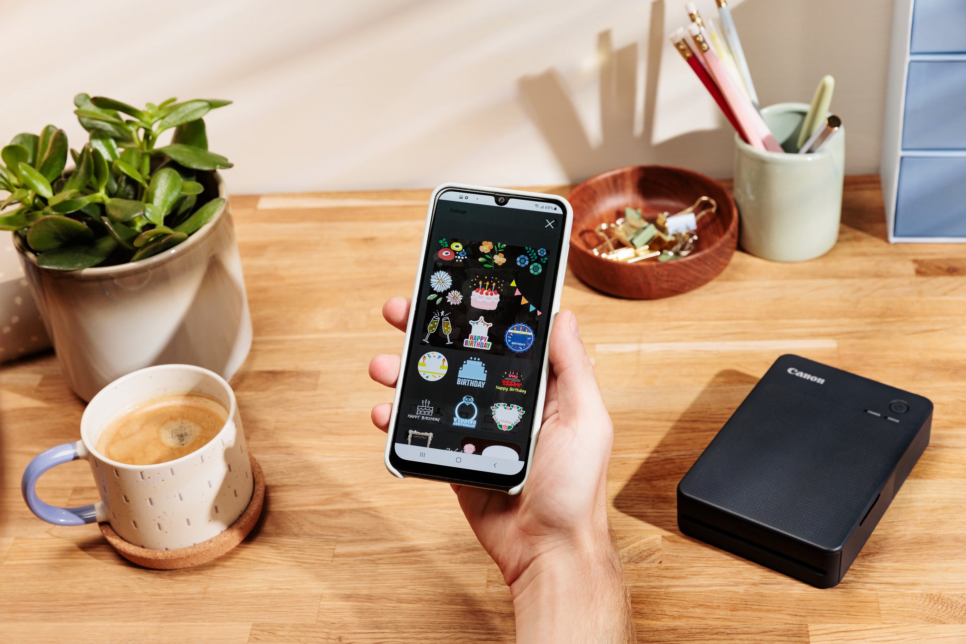 Canon SELPHY QX20 – Fotodrucker, Farbe, WLAN/USB, 287 × 287 dpi