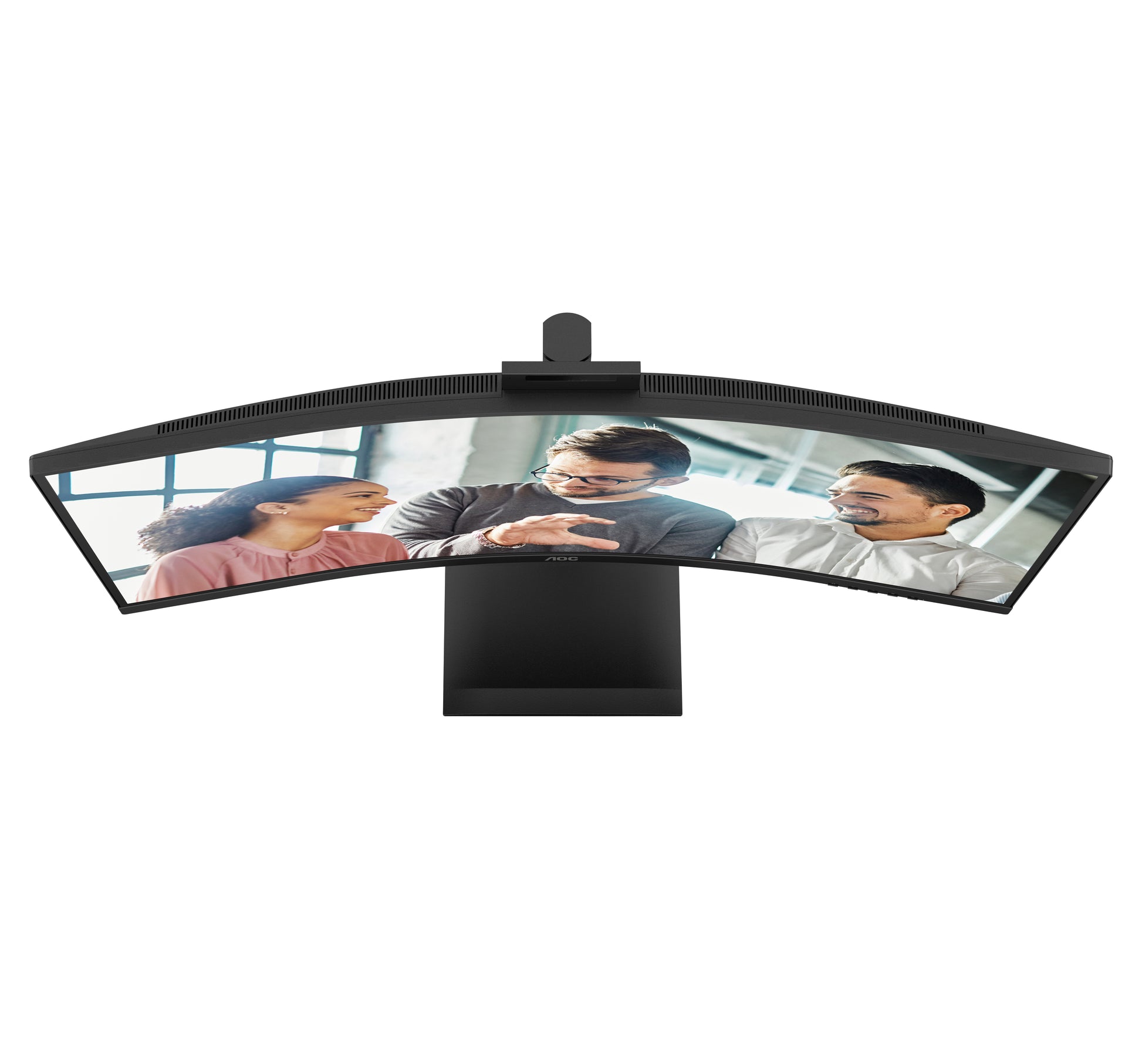 AOC E4 CU34E4CW – 34" Gebogen 1500R, 3440 × 1440 (UWQHD), VA, 120 Hz, USB-C 90 W, Webcam, KVM, LAN