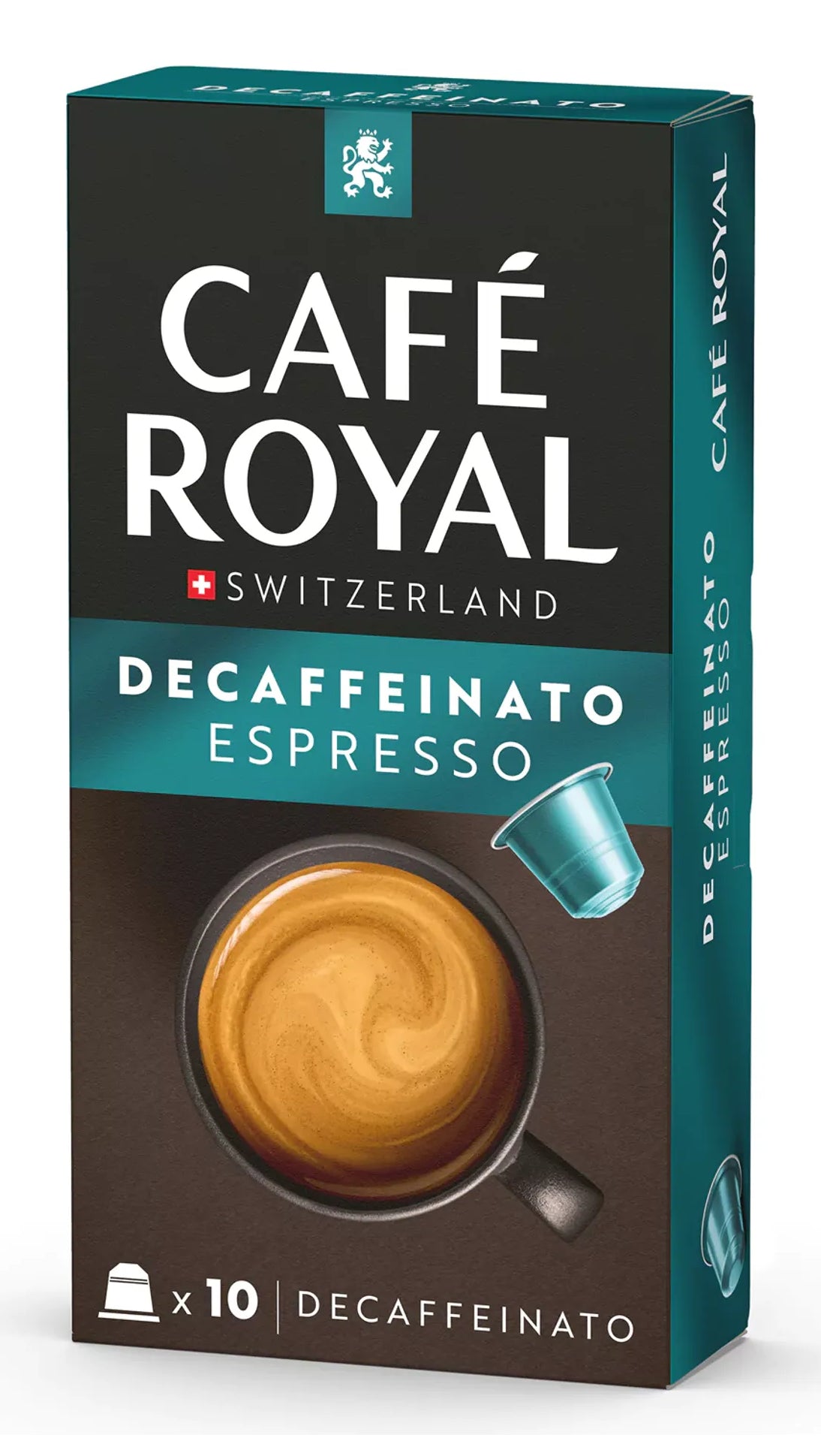 Café Royal Kapseln für Nespresso – Espresso, entkoffeiniert, Intensität 6, 100 Kapseln