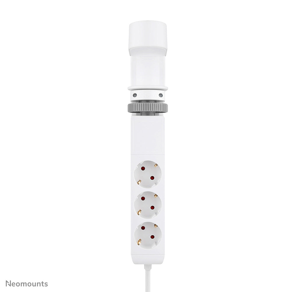 Neomounts DS22-840WH6 – Tischsteckdose, 3×230 V, 2× USB-A, 2× USB-C (Power Delivery), 1,4 m, Weiss