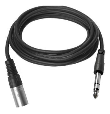 Vivolink XLR-auf-Klinke-Kabel – XLR-Stecker zu 6,3 mm Klinkenstecker – 1 m, 3-polig