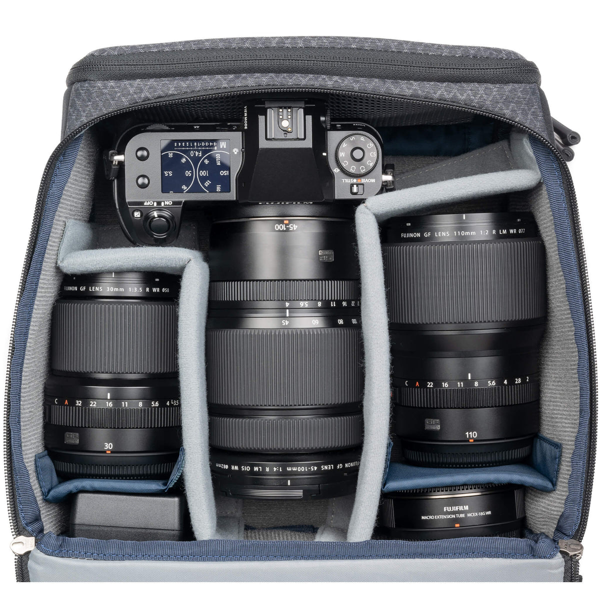 Think Tank Stash Master M Umhängetasche – Nylon, Polyurethan – Grau – 10 l – für DSLR und Systemkameras