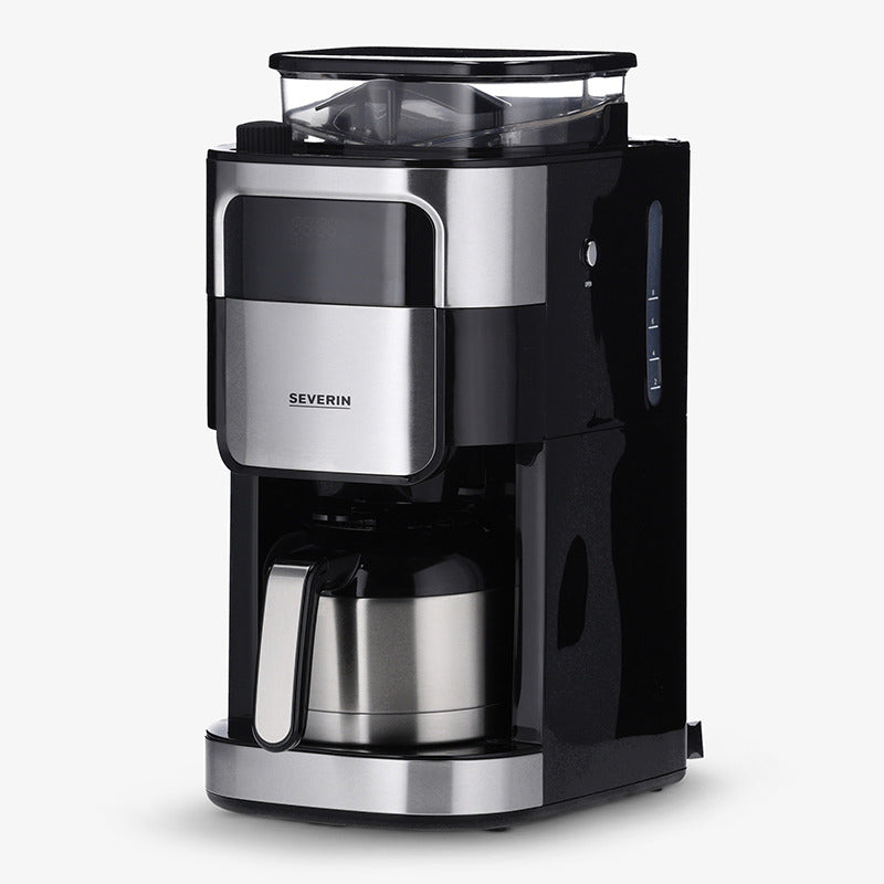 Severin KA 4814 Filterkaffeemaschine – 8 Tassen, 1 l, Karaffe, Schwarz/Edelstahl