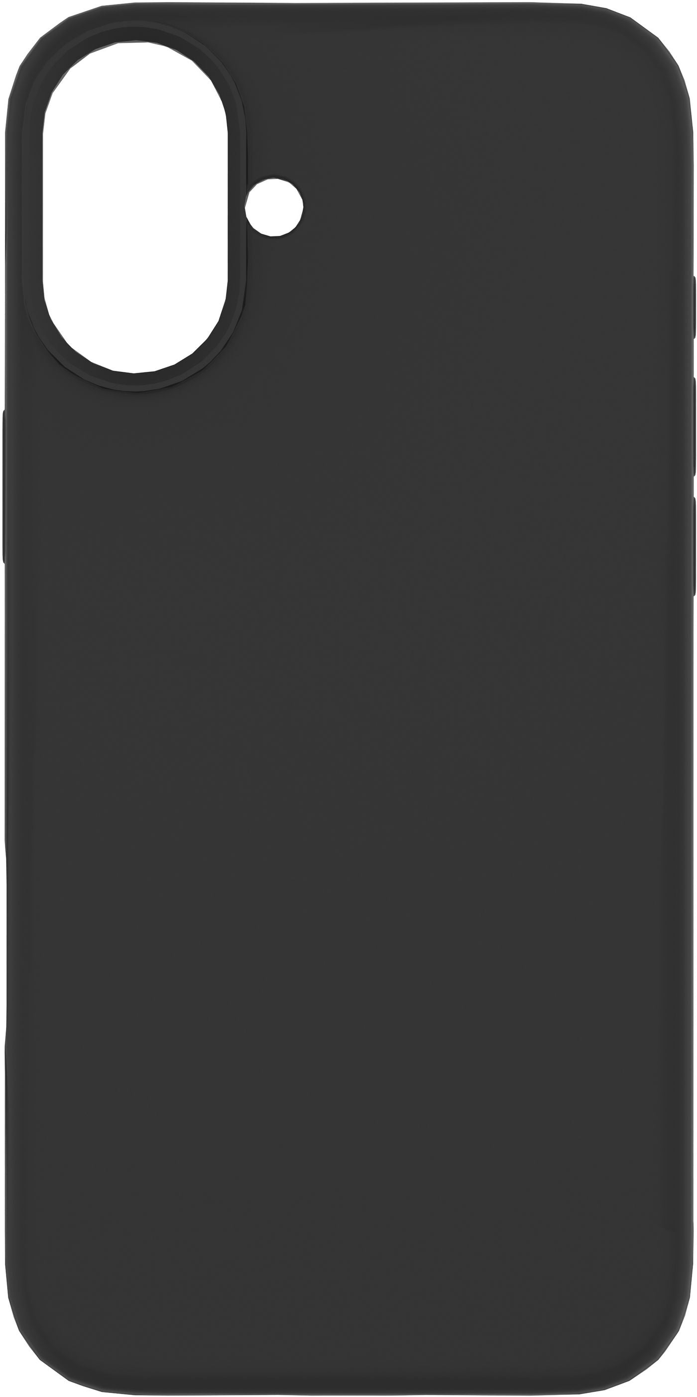 eSTUFF INFINITE RIGA Backcover – für Apple iPhone 16, PC+Silikon, Schwarz