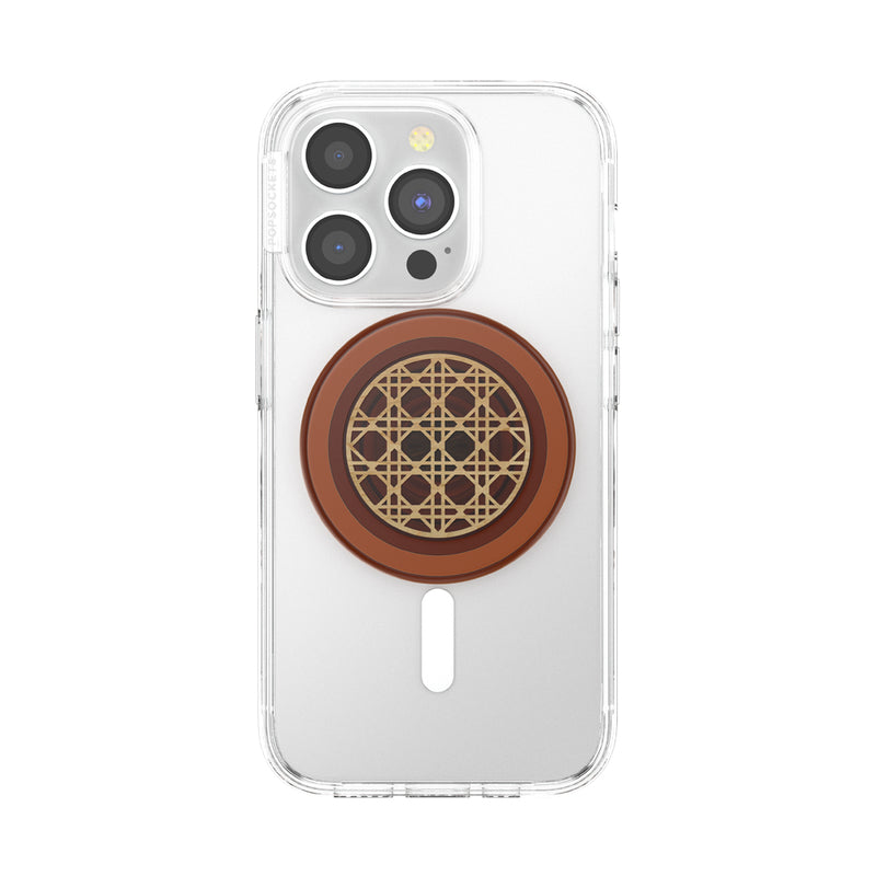 PopSockets Magnethalterung – für universelle Mobiltelefone, Handyhülle, Braun