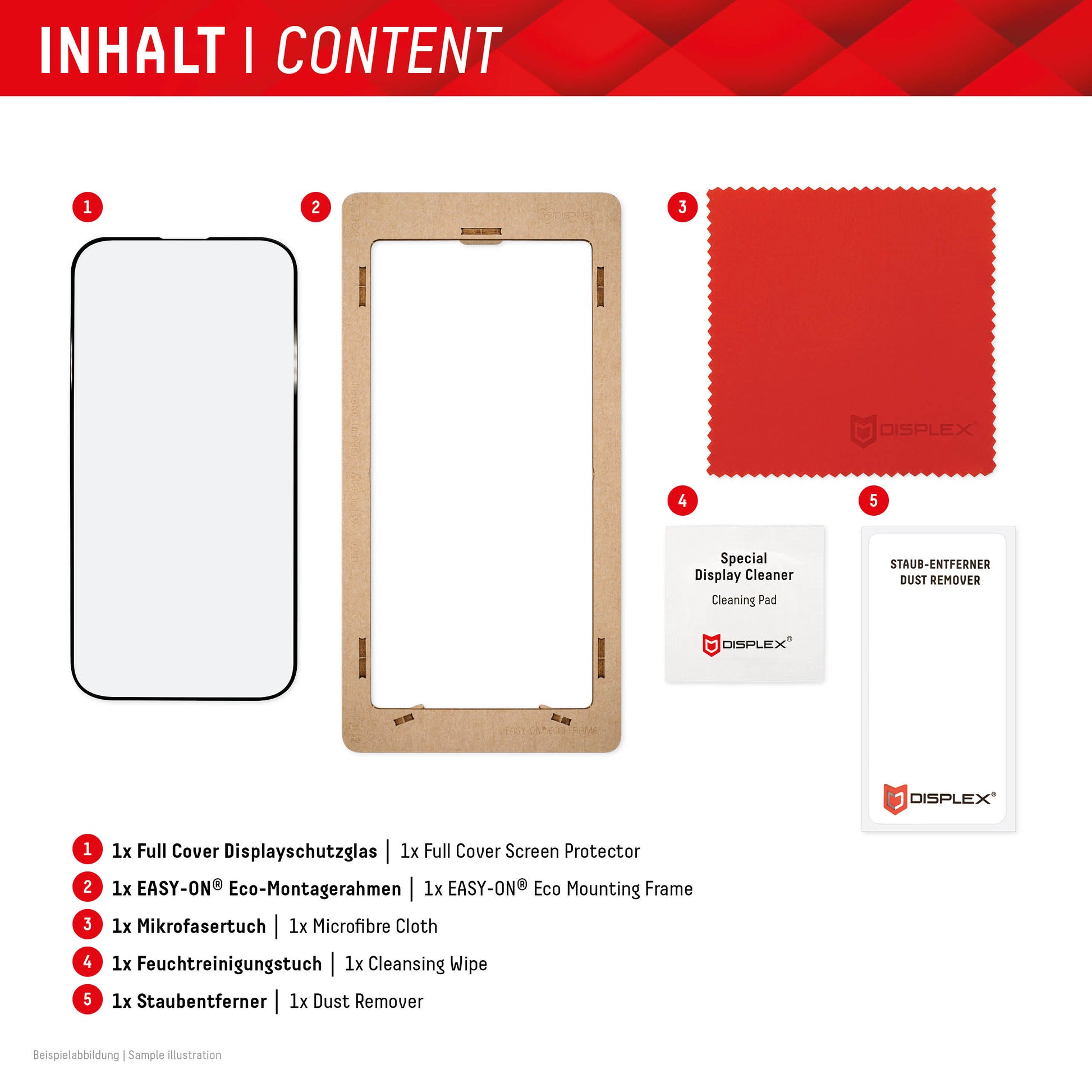 E.V.I. Displayschutz (Panzerglas), Full Cover – für Galaxy S24 Ultra – mit Applikator
