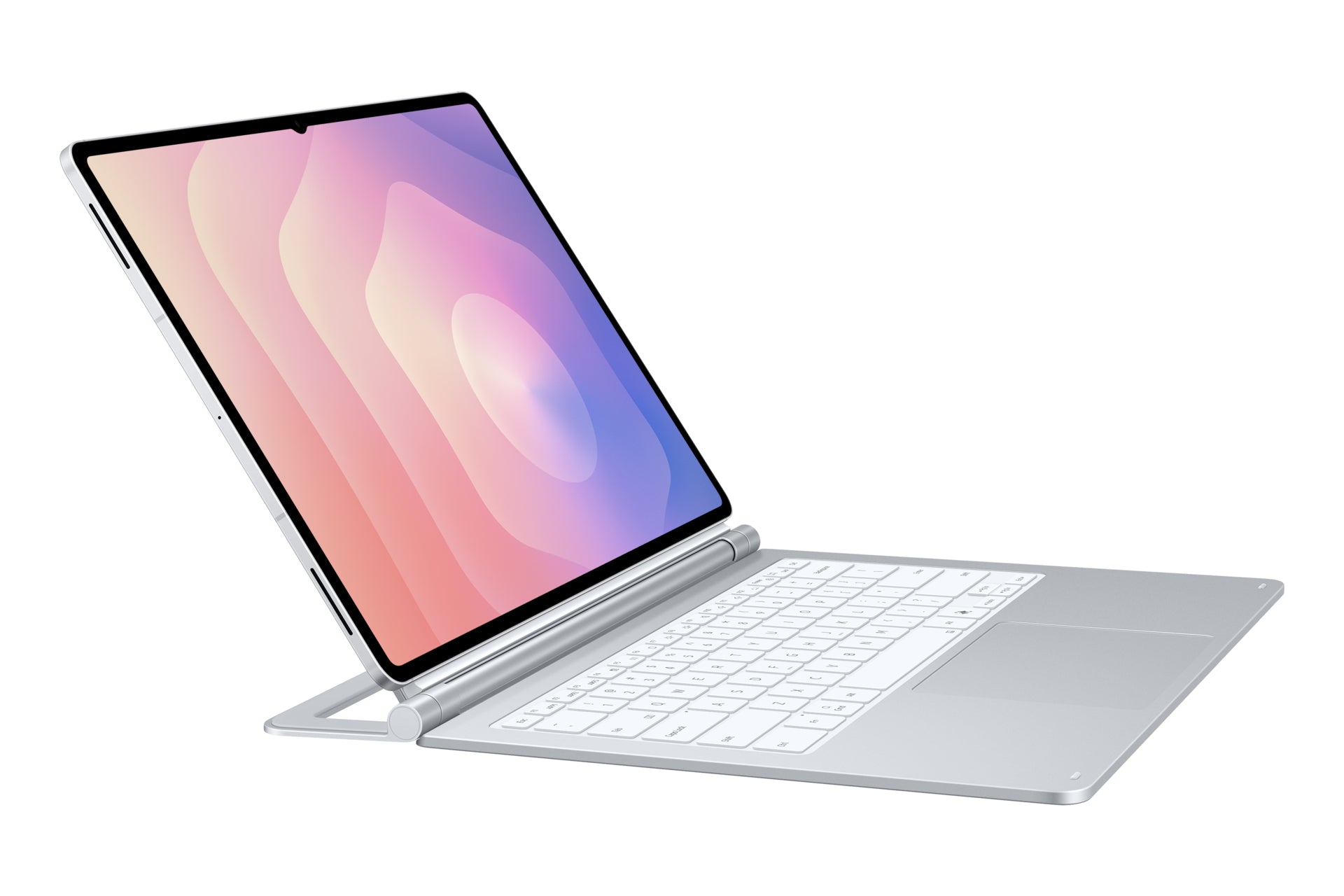 Samsung EF-DX935 Tastatur-Case für Galaxy Tab S11 Ultra – Pogo Pin, QWERTZ (CH), mit Trackpad – Silber