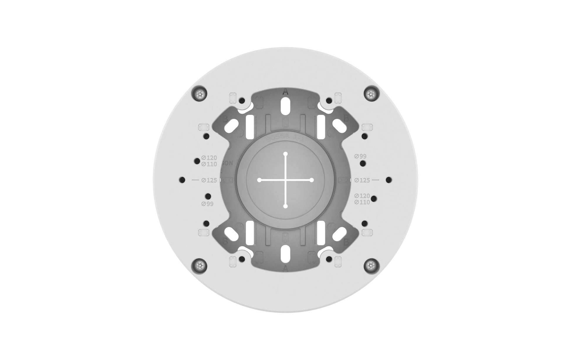 Hanwha SBV-140BW Montagehalterung – Anschlussbox, wetterfest, für QND-6011, QND-6021, QND-8011 u. a., Weiss