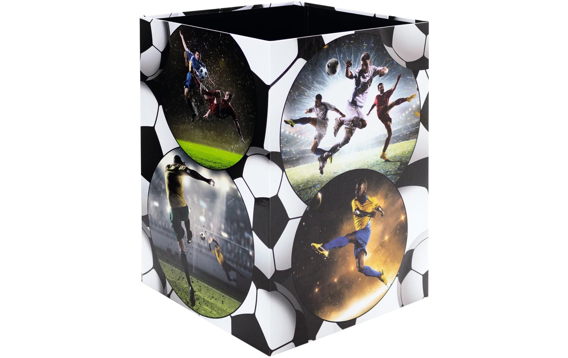 HERMA Papierkorb Fussball – 22 × 23 × 31,5 cm – Karton, rechteckig