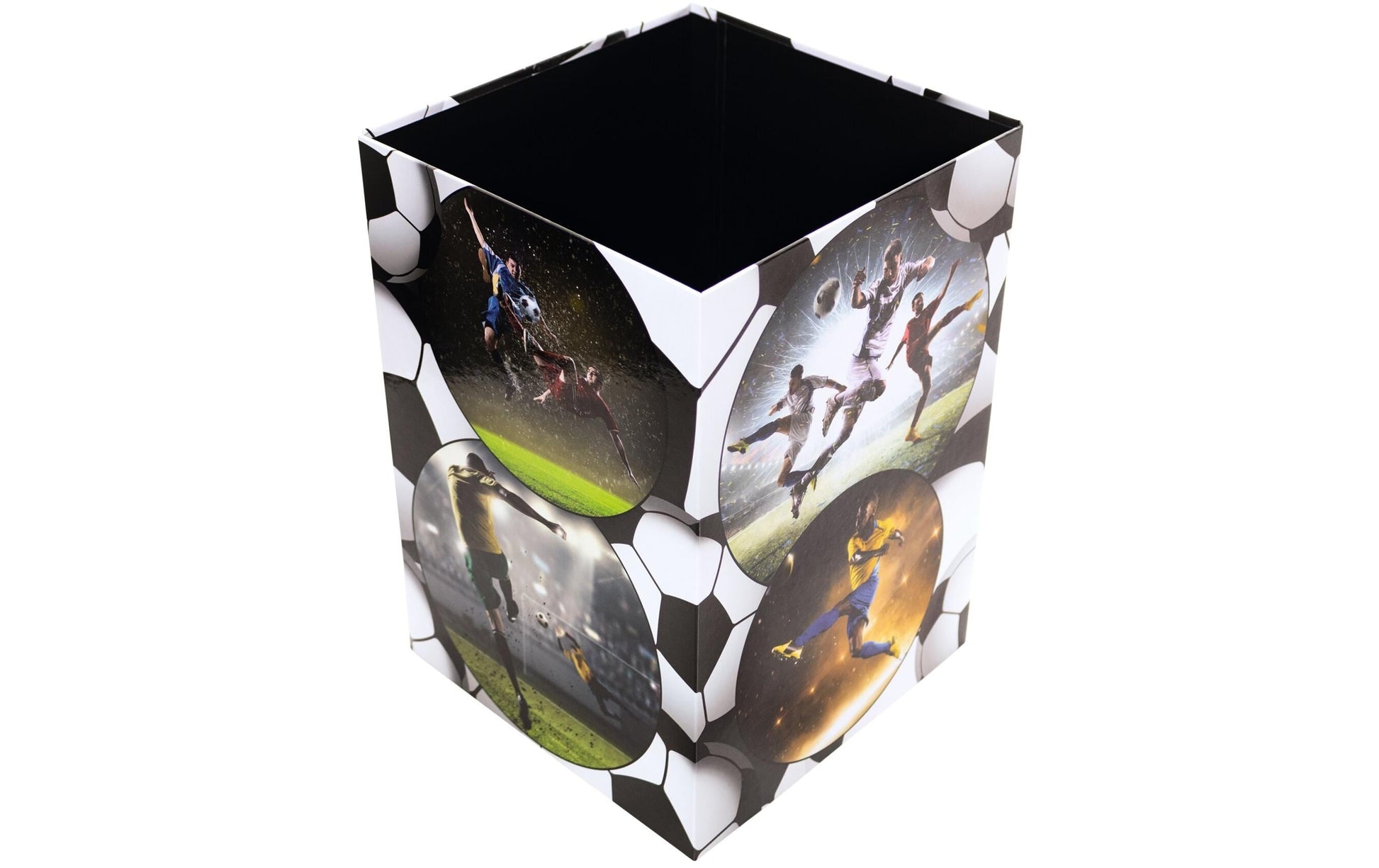 HERMA Papierkorb Fussball – 22 × 23 × 31,5 cm – Karton, rechteckig
