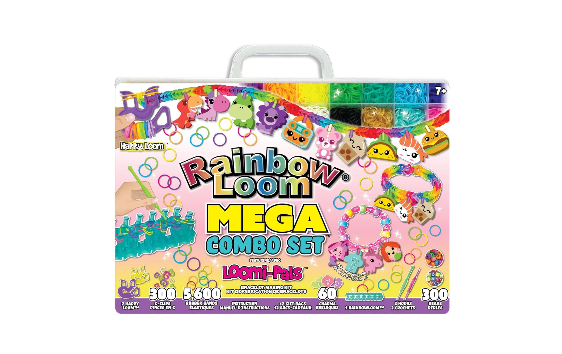 Bandai Rainbow Loom Mega ComboSet-Loomi-Pals – Bastelset – ab 7 Jahren