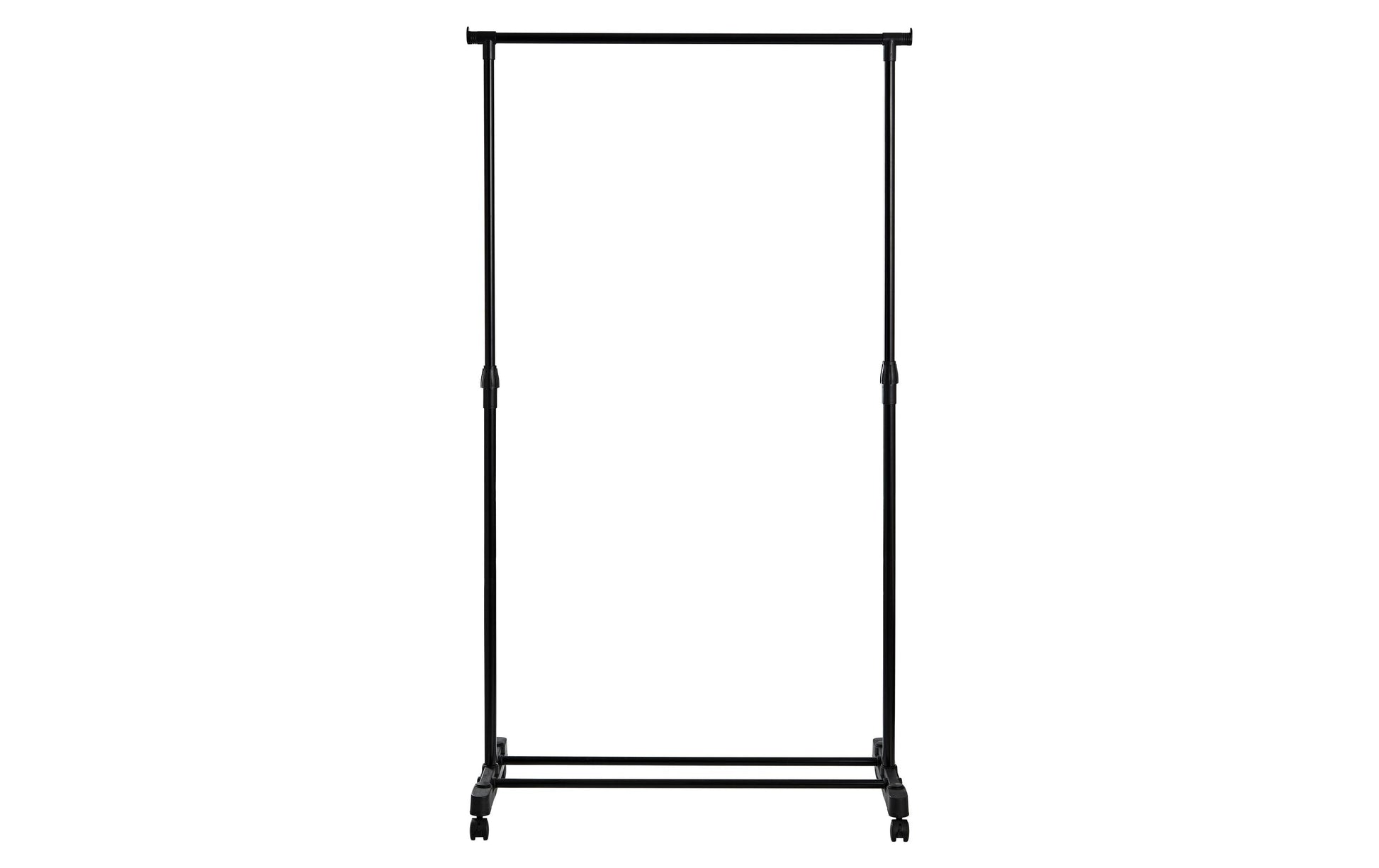 Schou Garderobenständer (verstellbar, 10 kg Tragkraft) – Metall/Kunststoff – schwarz – 1700 mm
