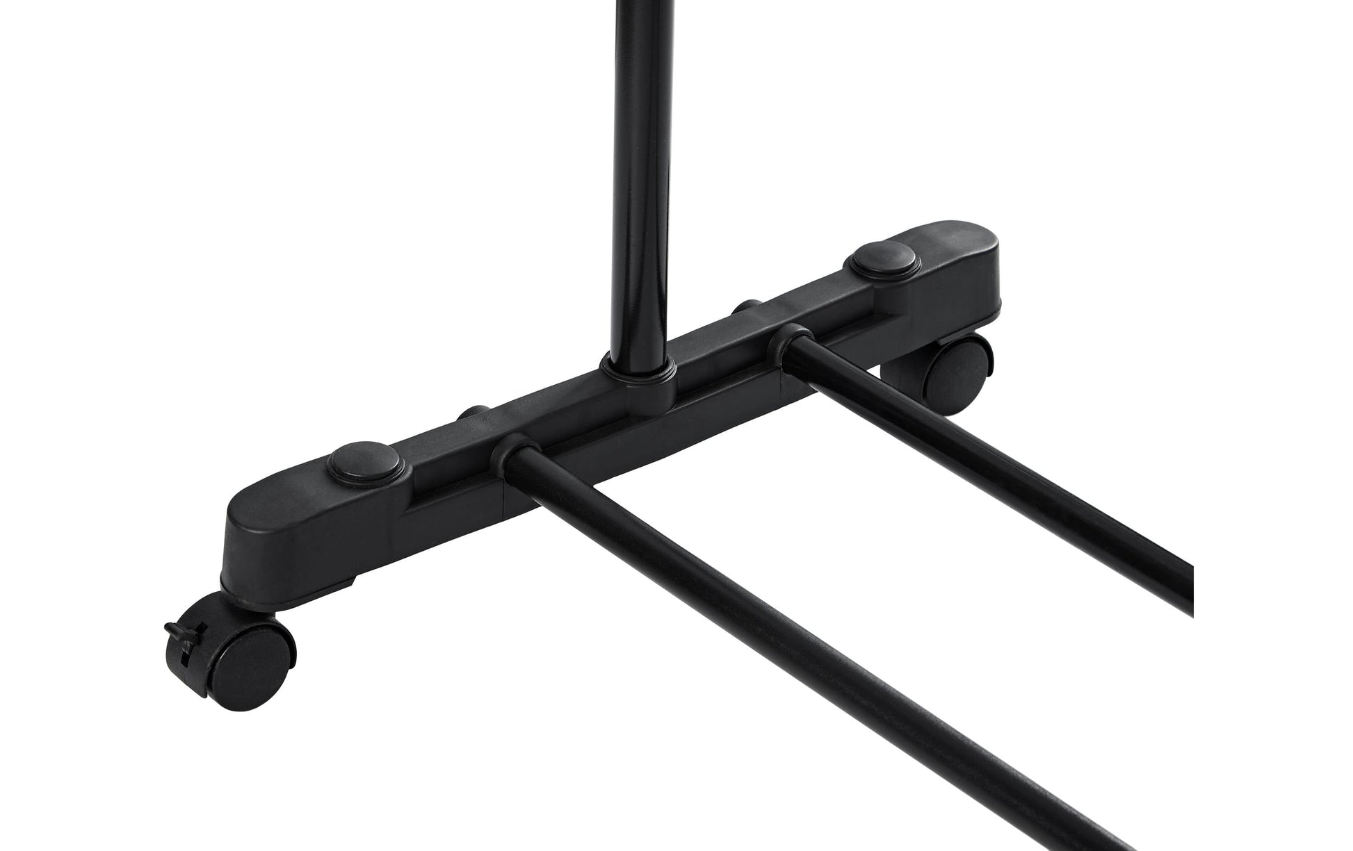 Schou Garderobenständer (verstellbar, 10 kg Tragkraft) – Metall/Kunststoff – schwarz – 1700 mm