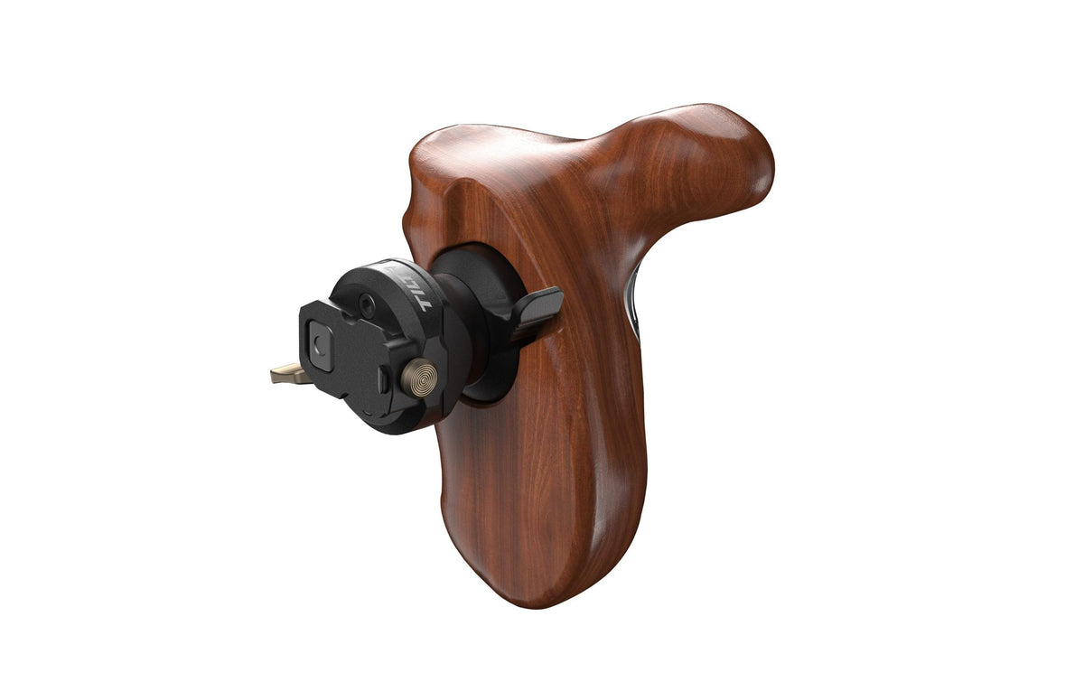 Tilta TA‑AWH9‑R‑B Holzgriff – für Ronin 4D – Schwarz/Holz – 108 × 76 × 90 mm