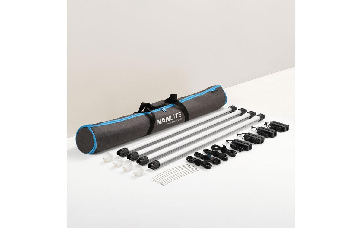 Nanlite PavoTube II 30C 4KIT LED-Röhren-Kit – 60 W, 2700–7500 K, CRI 97 – dimmbar – 4er-Pack