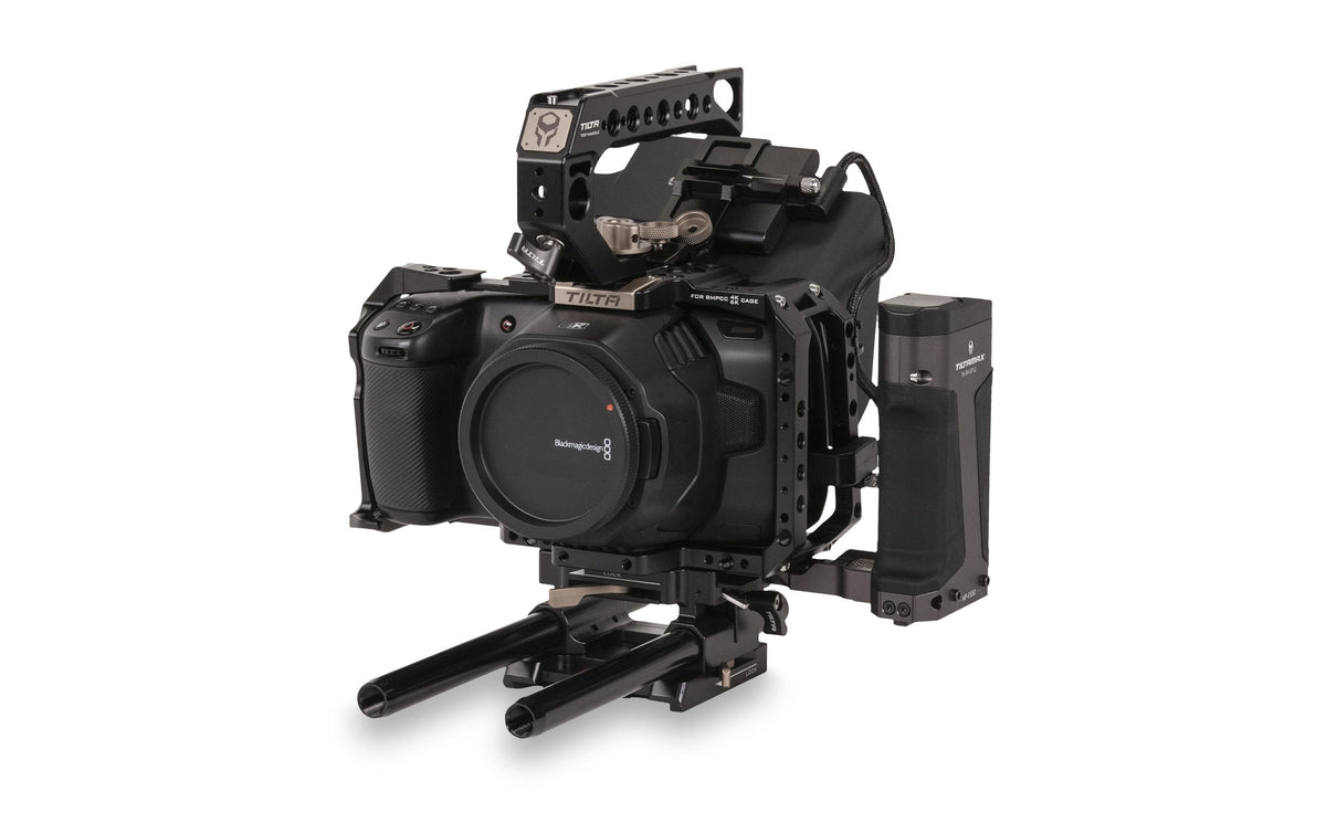 Tilta TA-T01-A-B Kamera-Cage-Kit – für BMPCC 4K/6K – Aluminium, 330,2 × 152,4 × 89 mm, 1,36 kg – Schwarz