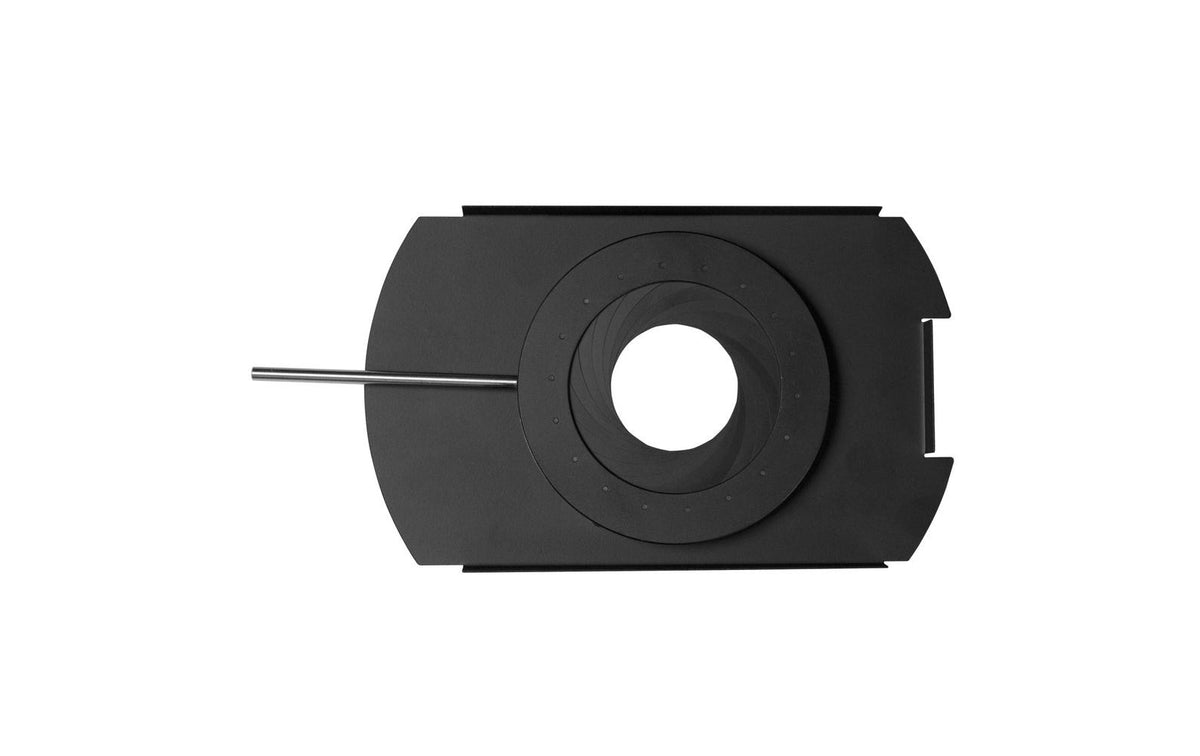 Nanlite Irisblende – 395 × 395 × 530 mm – für Bowens-Mount-Projektionsaufsatz – Schwarz