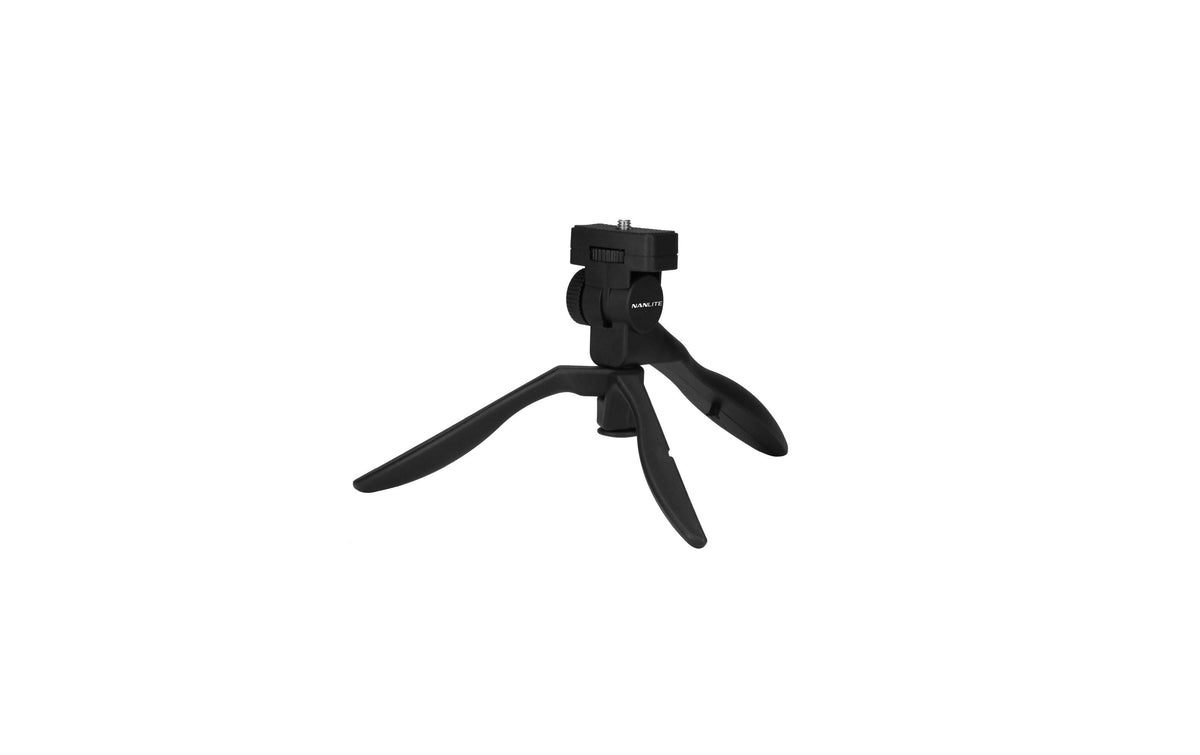 Nanlite Mini-Stativ/Handgriff – 1/4" Gewinde, 3 Beine, 170 g – Schwarz