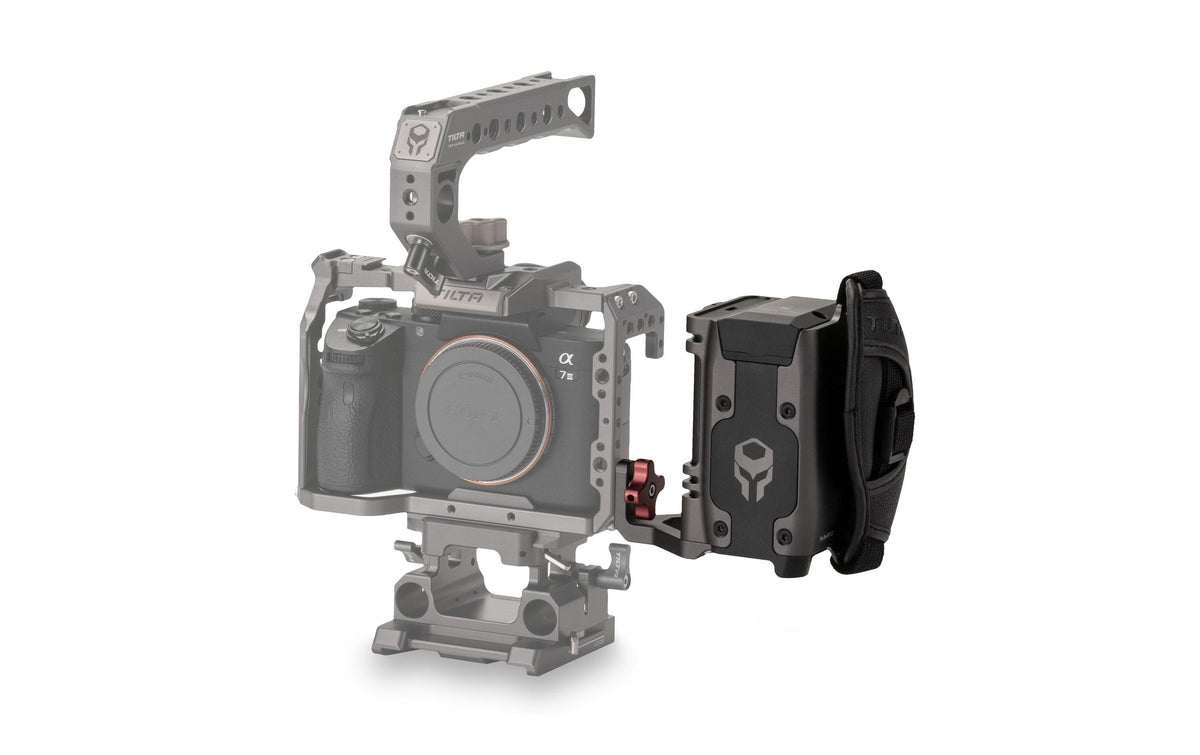 Tilta TA-SH3-97 Side Power Handle – für Sony a7, a9, Canon 5D und andere – Grau