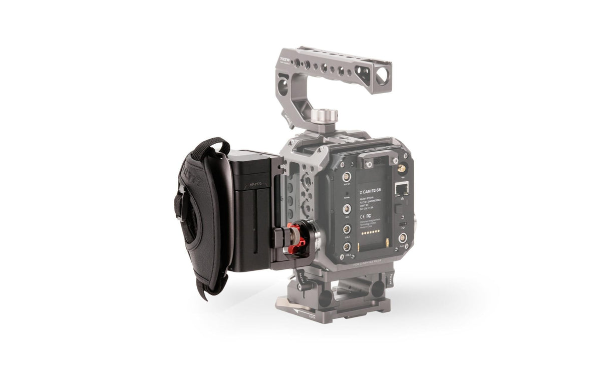 Tilta Side Power Handle Typ II Griff – Aluminium, Edelstahl – für Sony NP-F970 – Grau
