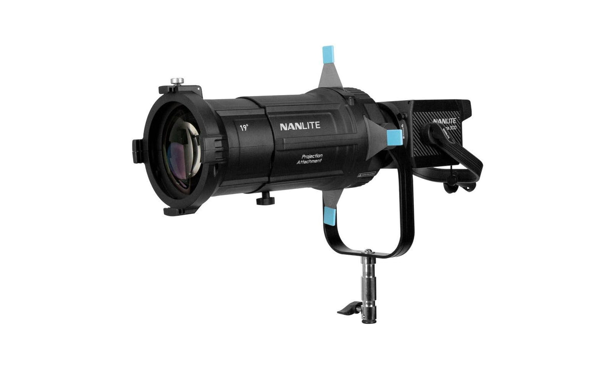 Nanlite PJ-BM-19 Projektionsaufsatz – 19° Bowens-Mount – für Forza 200, 300 II, 300B I usw. – Schwarz
