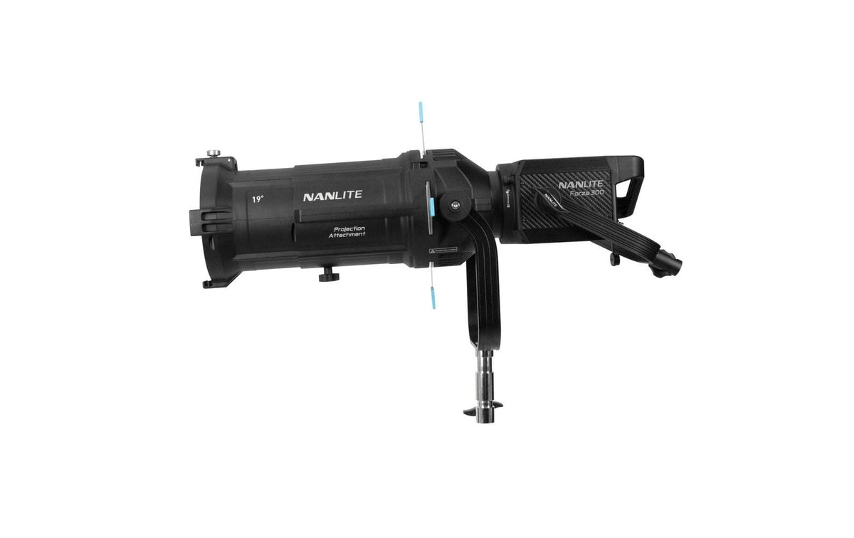Nanlite PJ-BM-19 Projektionsaufsatz – 19° Bowens-Mount – für Forza 200, 300 II, 300B I usw. – Schwarz