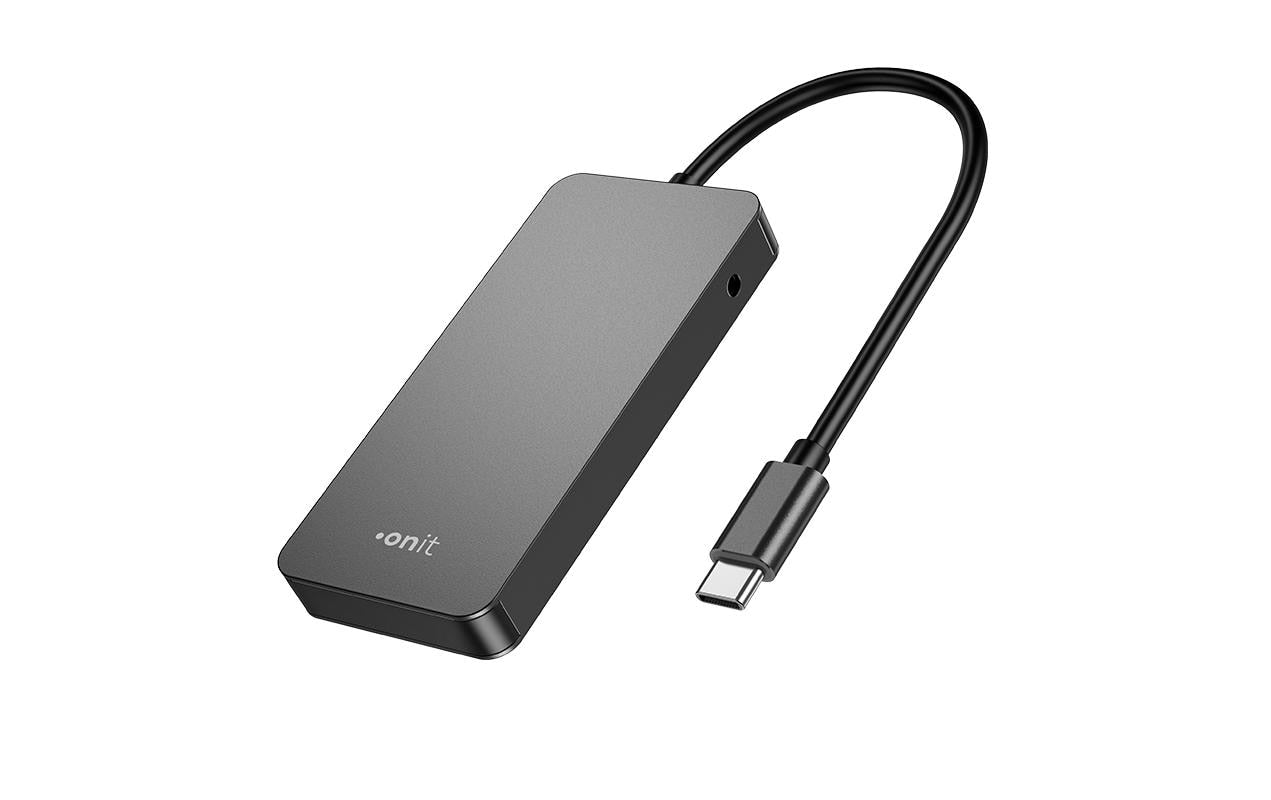 ONIT F01262 USB-Hub – 4× USB-C, 10 Gbit/s, für Windows/Mac/ChromeOS