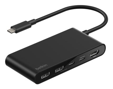 Belkin Connect Multiport-Adapter – USB-C, 1× HDMI, 2× USB-A, 2× USB-C, 100 W PD, für Windows/Mac/ChromeOS