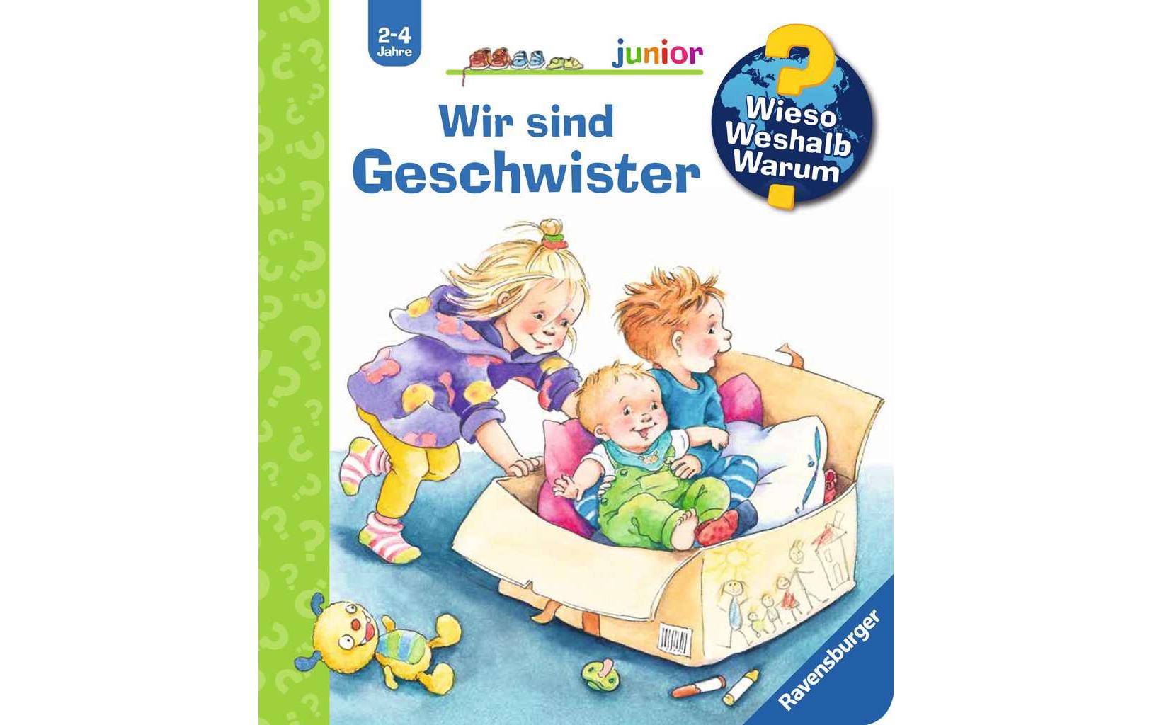 Ravensburger Buch – Wieso? Weshalb? Warum? junior: Wir sind Geschwister (Band 29), 16 Seiten, ab 2 Jahren