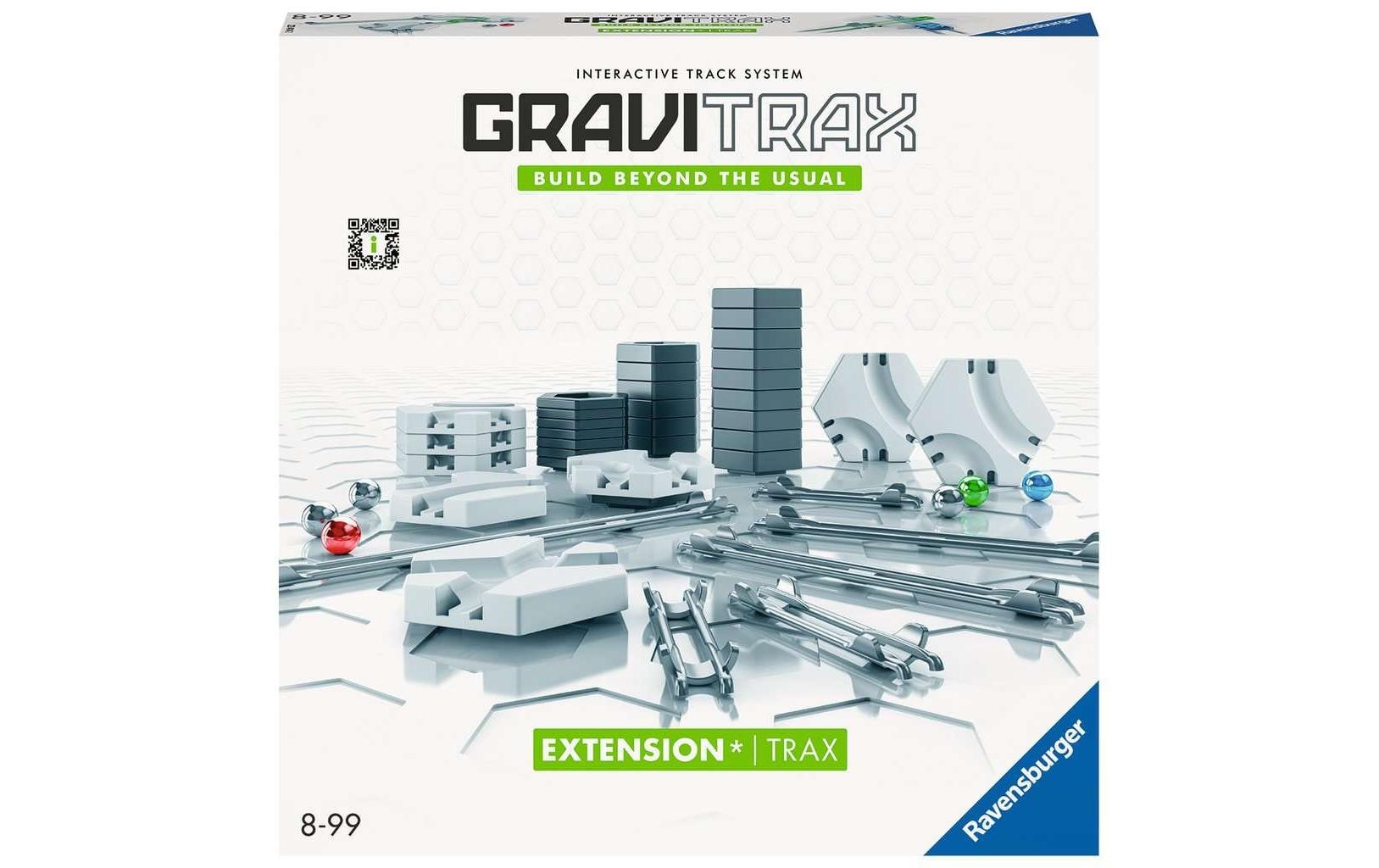 Ravensburger GraviTrax Extension Trax Erweiterung – 45-teilig – ab 8 J. – Kunststoff, mehrfarbig – CE