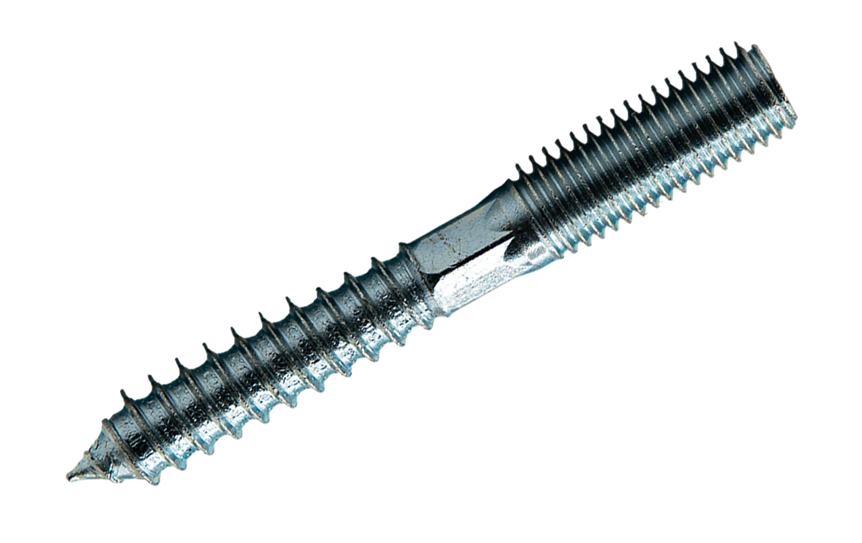 Ftm Krafter Stockschrauben – M10 × 80 mm, Stift, Stahl, blau verzinkt, 2 Stk.