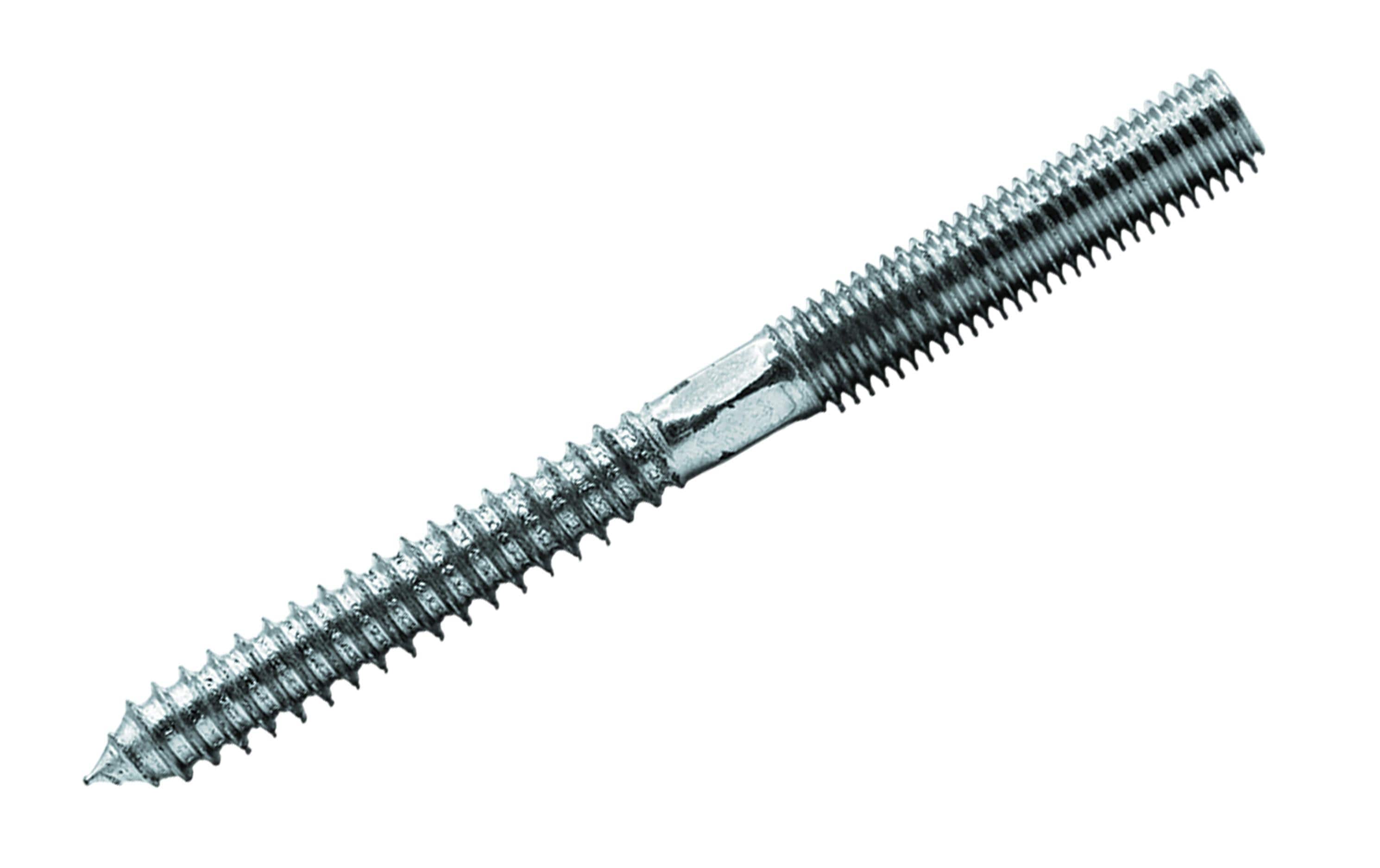 Ftm Krafter Stockschrauben M10 – Stift, Teilgewinde, 100 mm, Stahl, blau verzinkt, 2 Stk.