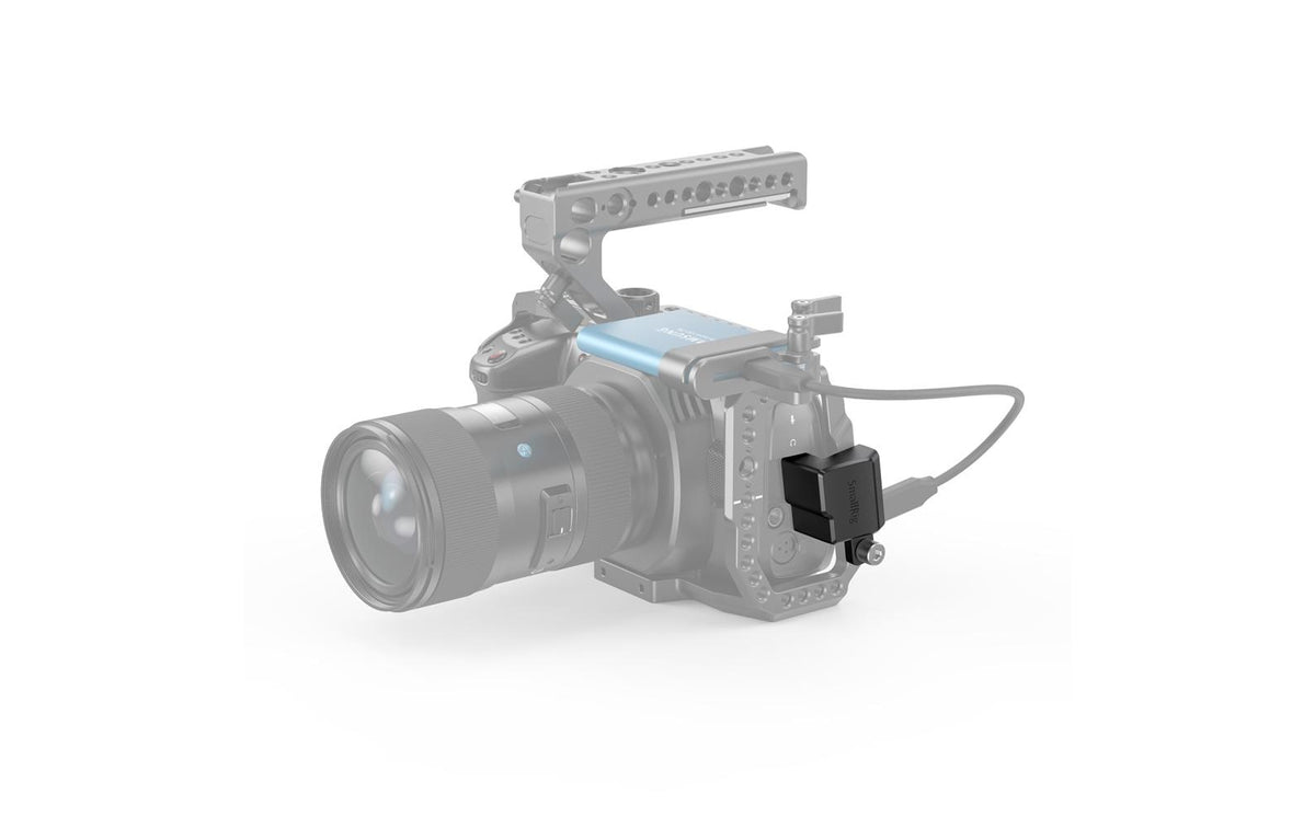 SmallRig HDMI Type-C Winkeladapter für BMPCC 4K und Cage-Modelle (z.B. 2203/2203B/CVB2254), Schwarz