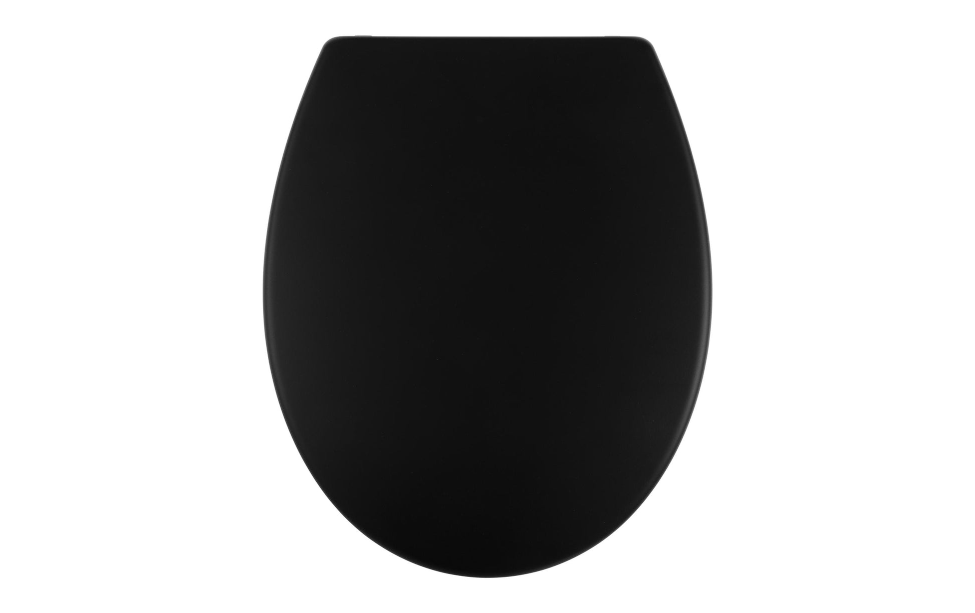 COCON Toilettensitz (verlängert) – Duroplast, schwarz, mit Absenkautomatik, 37,2 × 44,6 × 5,2 cm