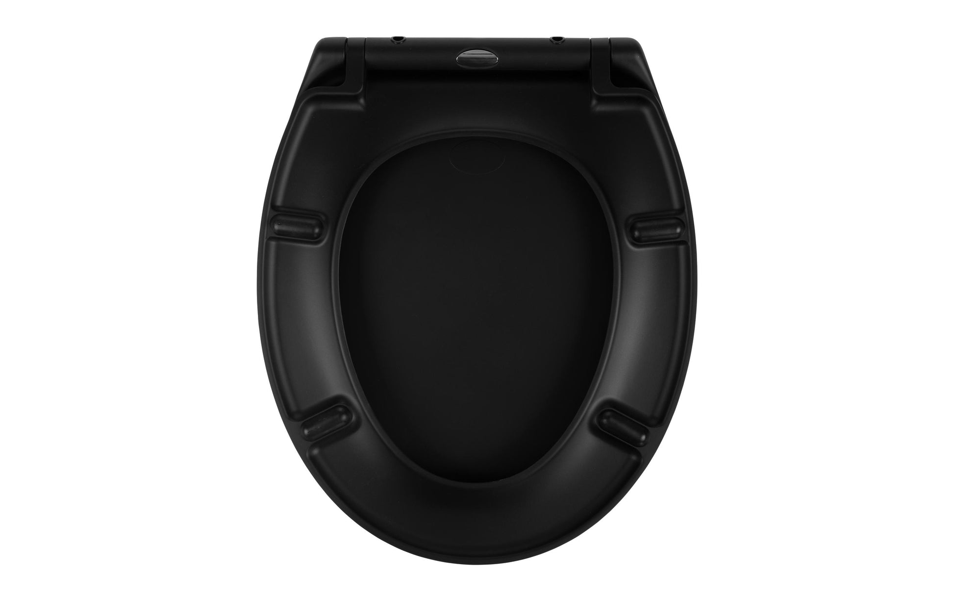 COCON Toilettensitz (verlängert) – Duroplast, schwarz, mit Absenkautomatik, 37,2 × 44,6 × 5,2 cm