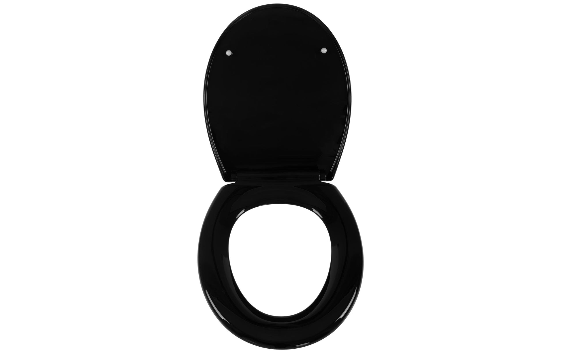 COCON F01450 – Toilettensitz – Polypropylen, schwarz, mit Absenkautomatik, mit Deckel, 37,1 × 44,4 × 4,8 cm