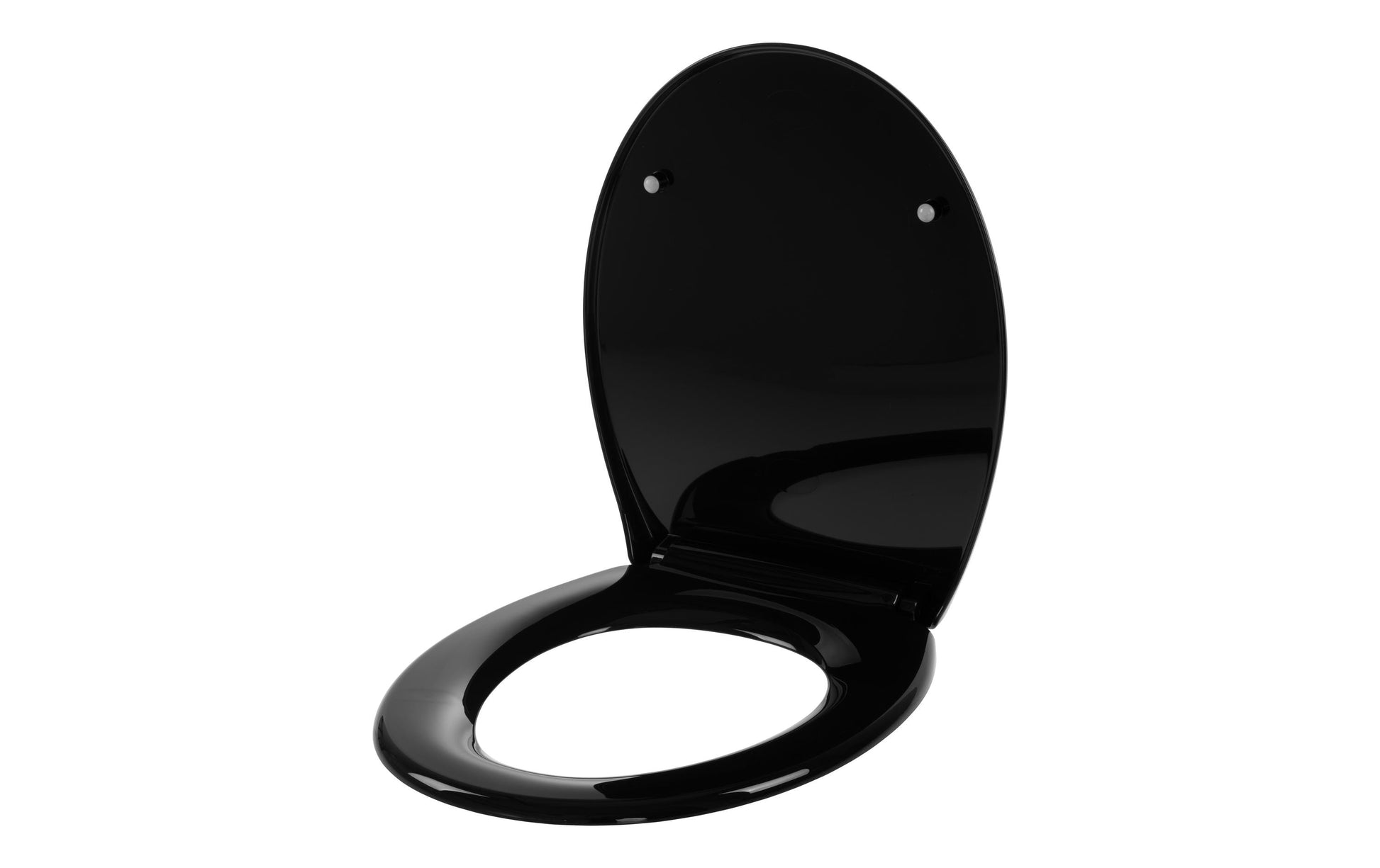 COCON F01450 – Toilettensitz – Polypropylen, schwarz, mit Absenkautomatik, mit Deckel, 37,1 × 44,4 × 4,8 cm
