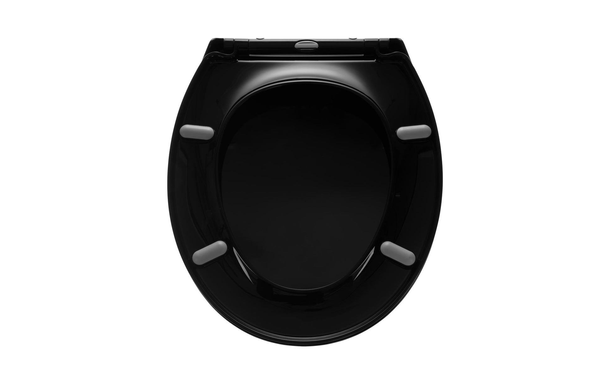 COCON F01450 – Toilettensitz – Polypropylen, schwarz, mit Absenkautomatik, mit Deckel, 37,1 × 44,4 × 4,8 cm