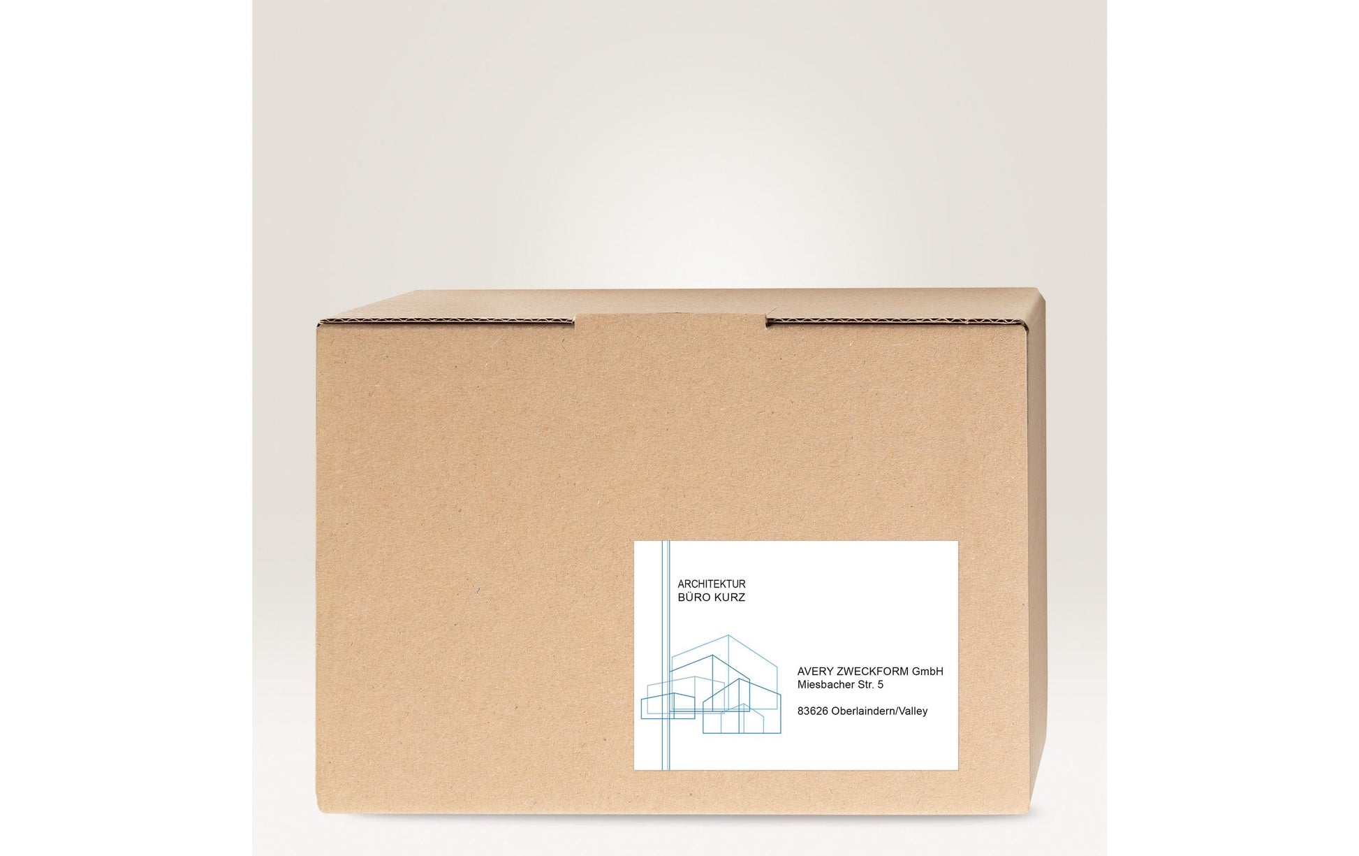 Avery 6176 – Etiketten A4 210 × 148 mm – Papier, weiss – permanent haftend – Laser/Inkjet – 2 pro Blatt, 25 Blätter