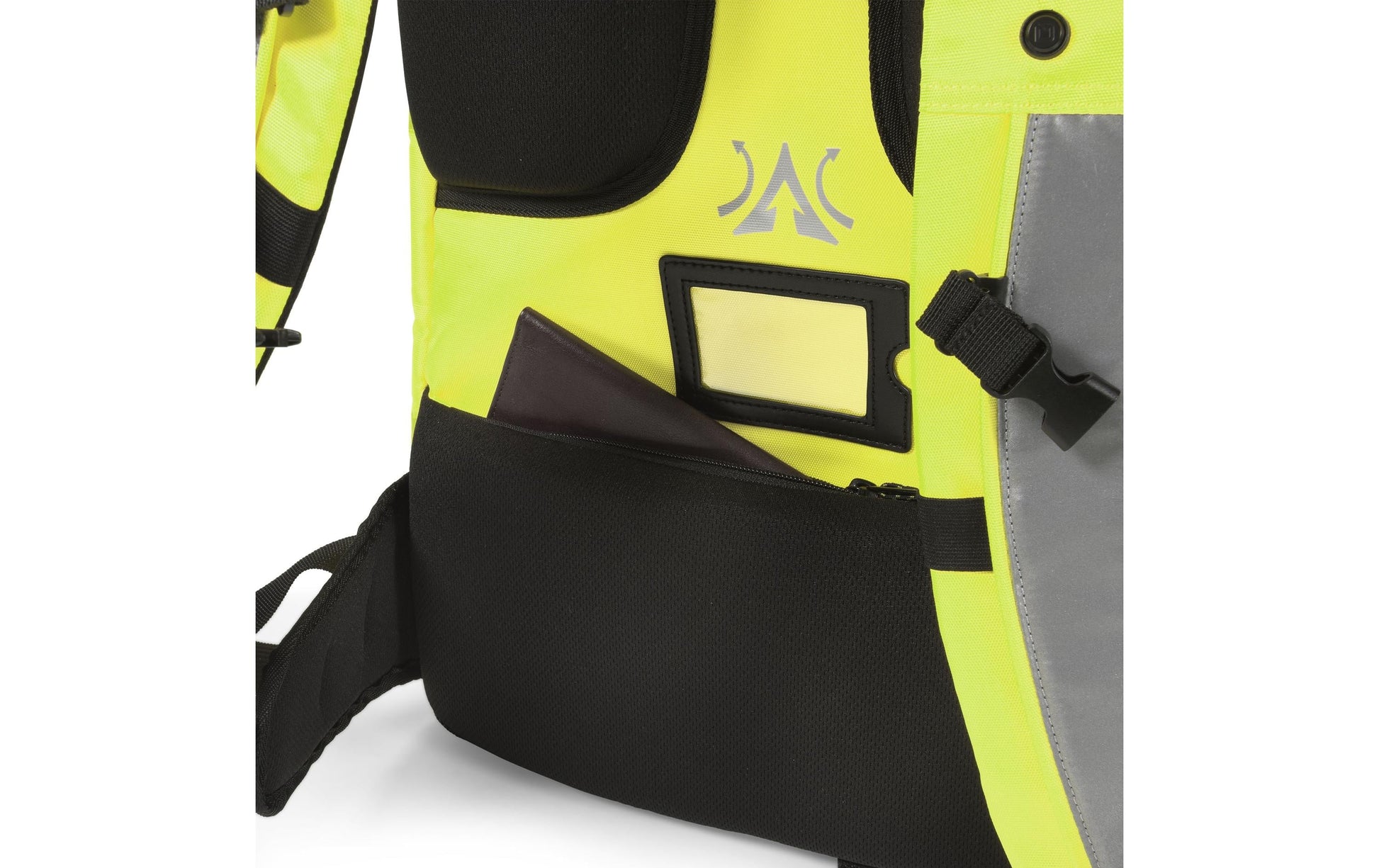 DICOTA Freizeit-Rucksack – 32–38 l, gelb, Hi-Vis