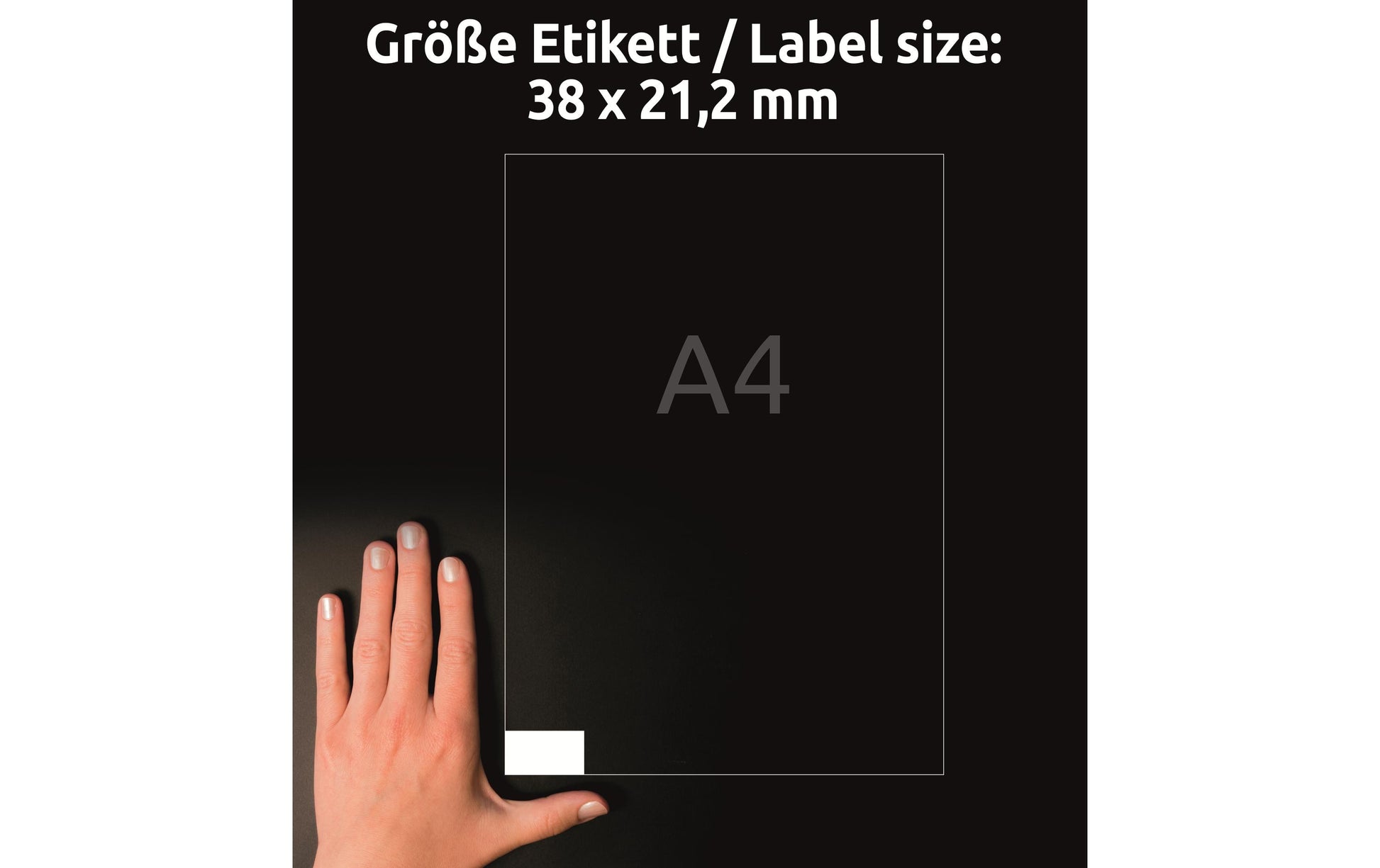 Avery Etiketten QuickPEEL, 38 mm × 21 mm, weiss, Papier, permanent, 100 Blatt (6500 Etiketten)