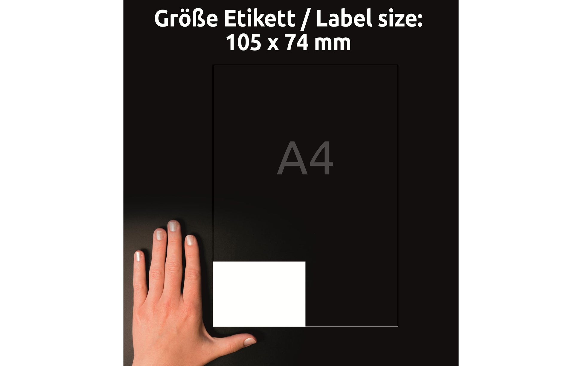 Avery UltraGrip Etiketten, 105 mm × 74 mm, weiss, Papier, permanent, 1760 Etiketten (220 Blätter)
