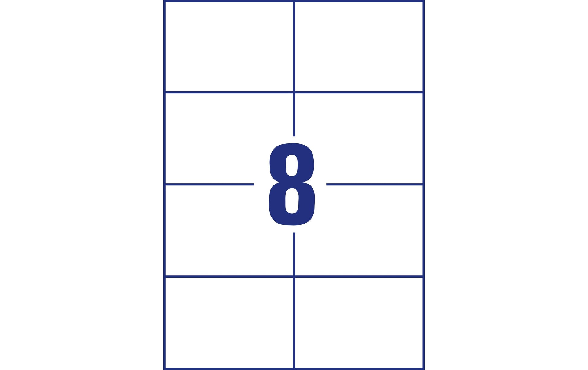 Avery Druckeretiketten, 105 mm × 74 mm, weiss, Papier, permanent, 800 Etiketten (100 Blatt)