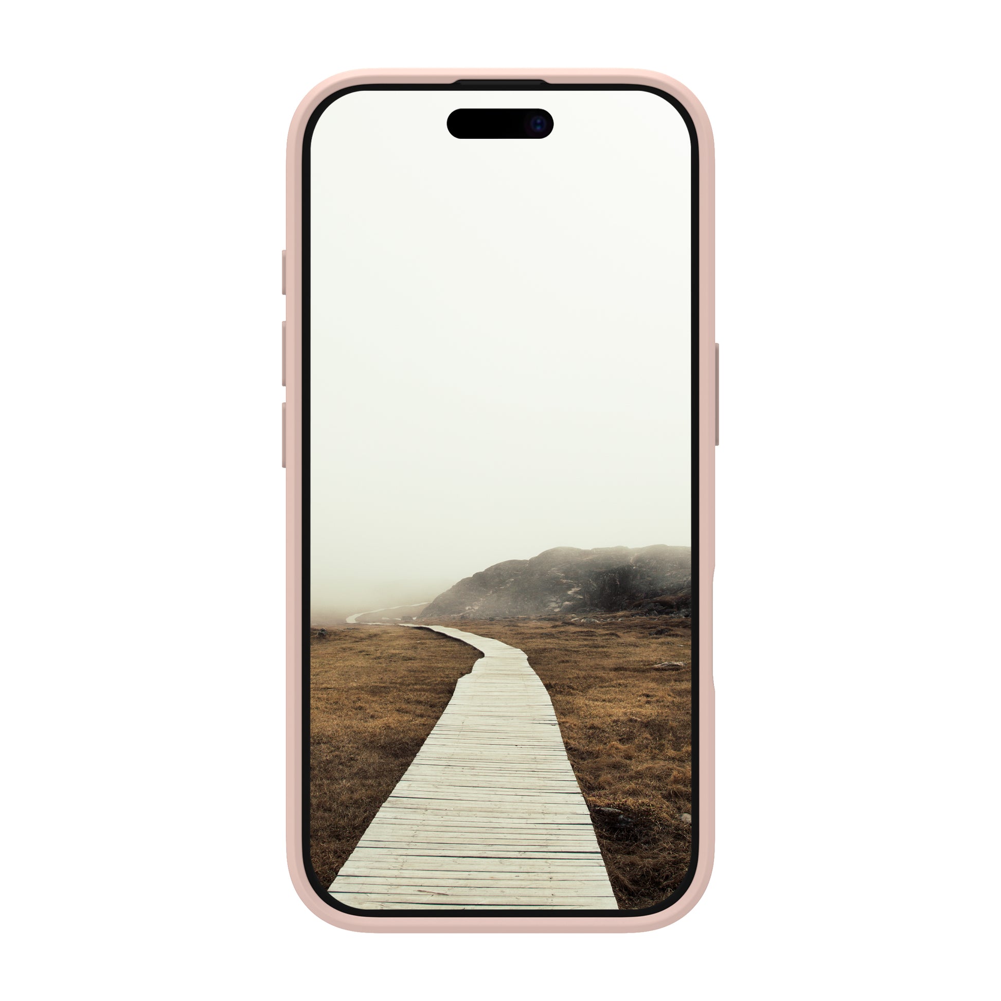dbramante1928 Greenland Backcover – für Apple iPhone 16 Pro, recycelbarer Kunststoff, Pink Sand