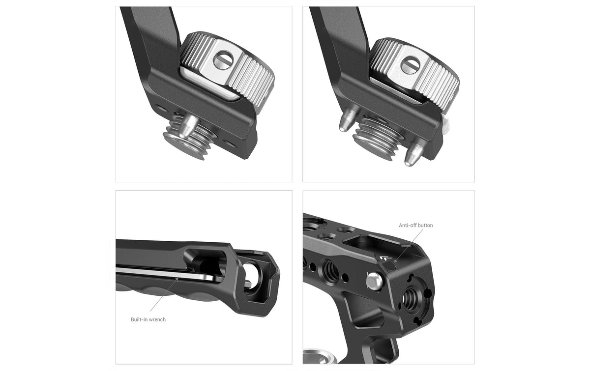SmallRig Arri Locating Handle 2165 Oberer Griff – Aluminium/Edelstahl, 1/4", 3/8" – für 2129, 2125, 2013 und andere