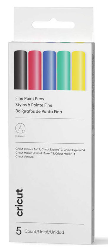 Cricut Plotter-Stifte – 5 Farben, für Cricut Explore Air 2, Cricut Explore Air 3, Cricut Maker und andere